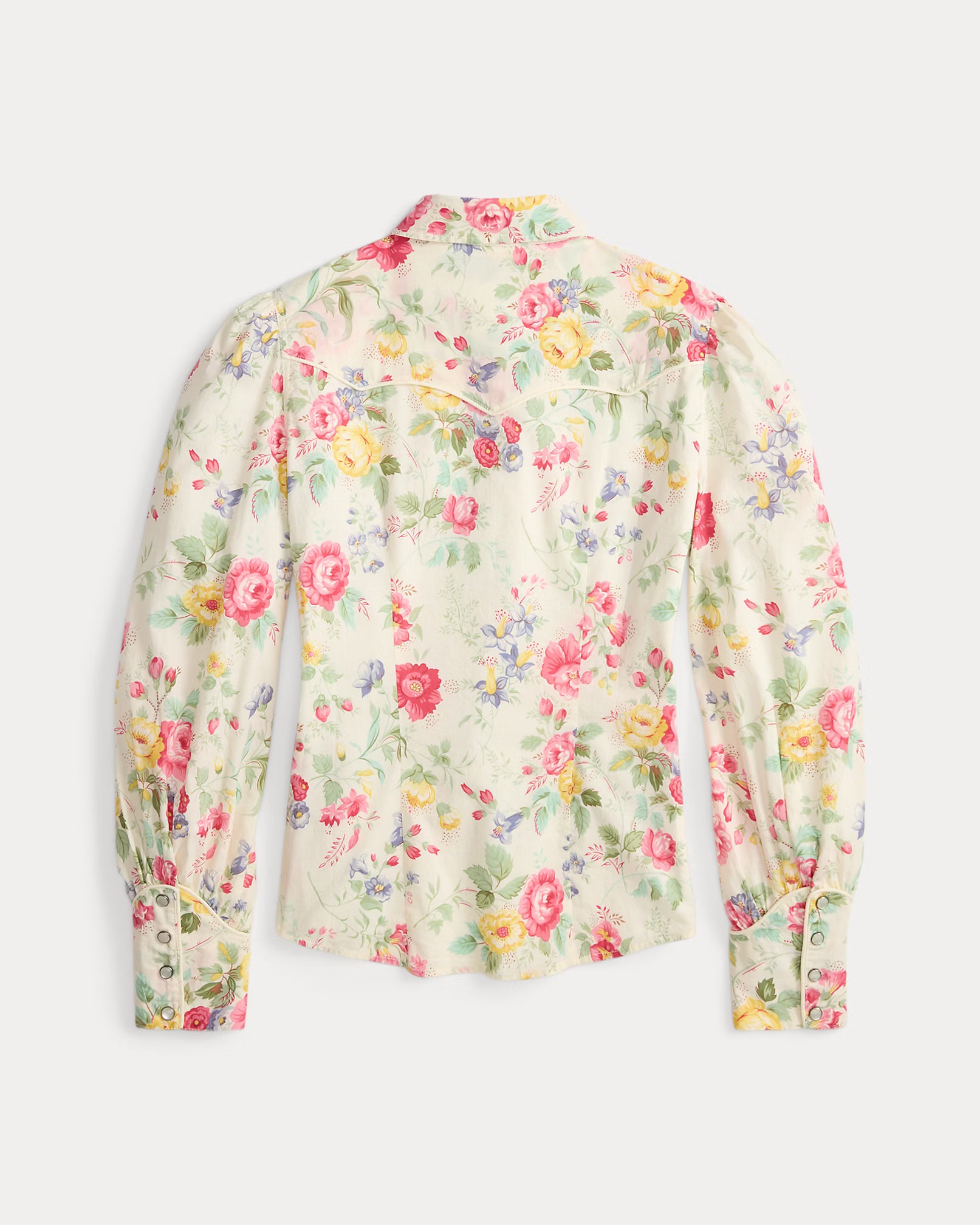 RRL Floral Cotton Voile Western Blouse