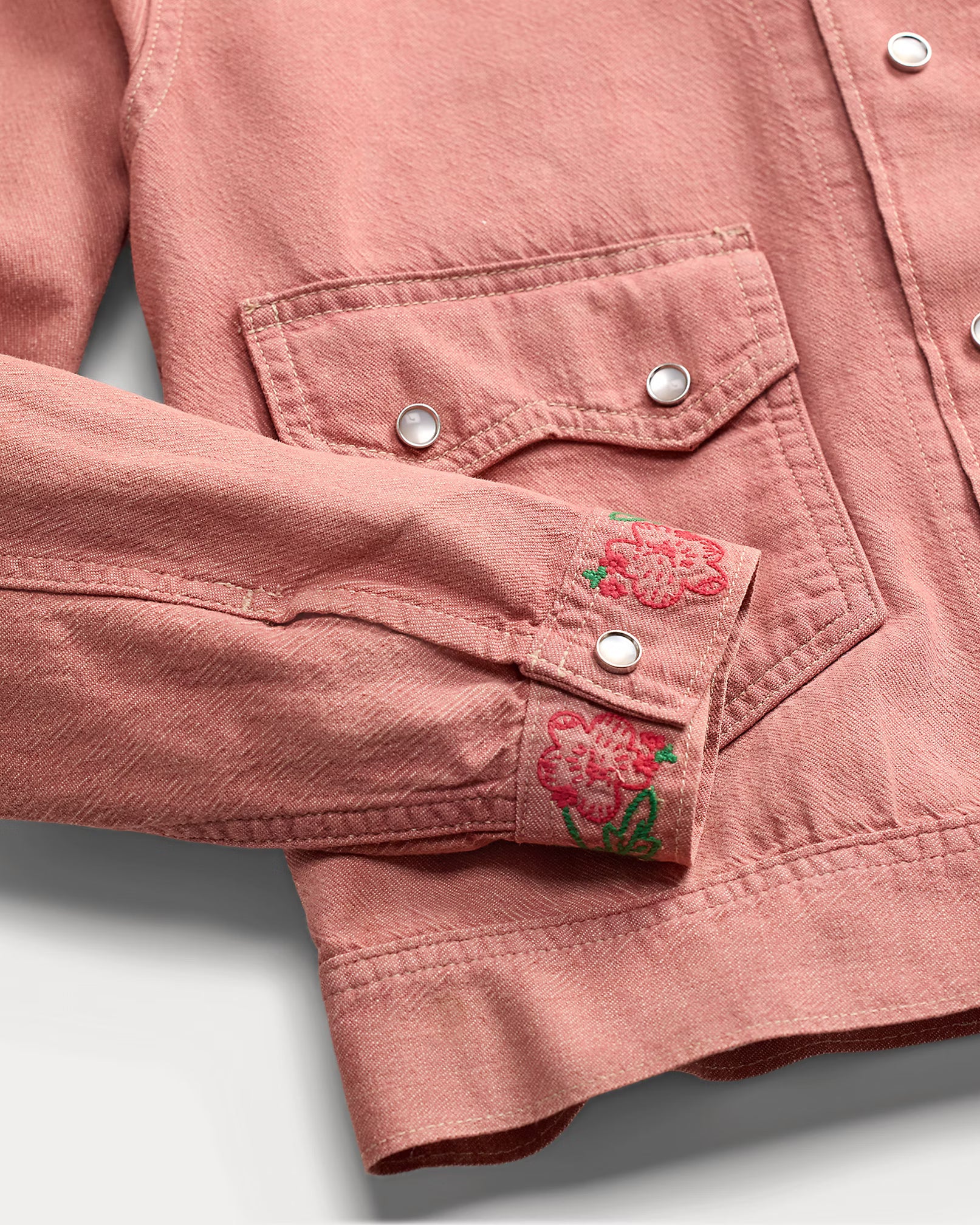 RRL Embroidered Cotton-Linen Shirt Jacket