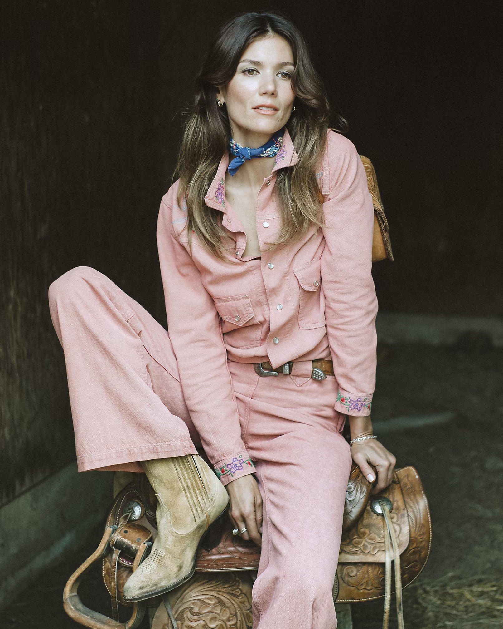 RRL Cotton-Linen Western Pant