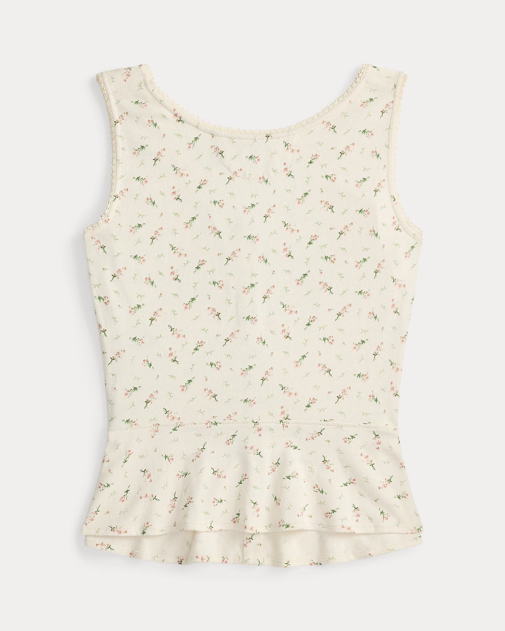 RRL Floral Cotton-Linen Jersey Top