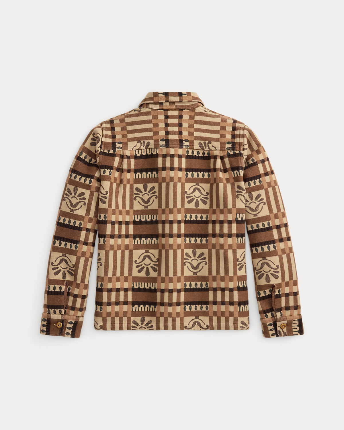 RRL Block-Print Jacquard Overshirt