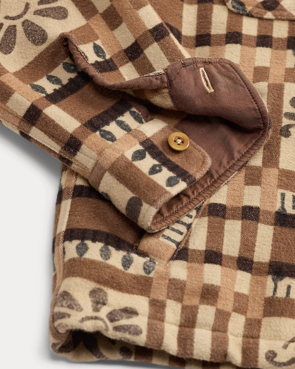 RRL Block-Print Jacquard Overshirt