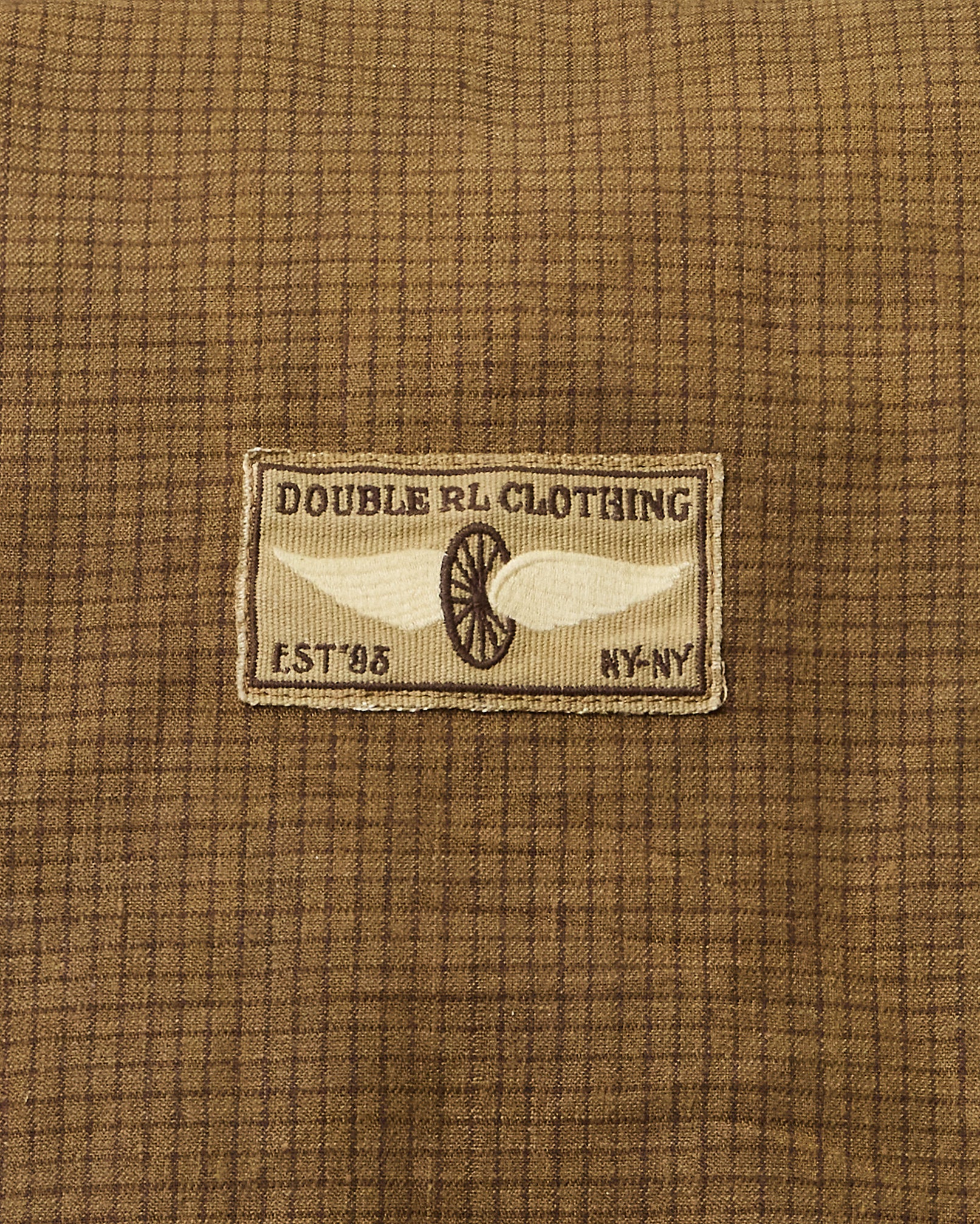 RRL Leather-Trim Oilcloth Backpack