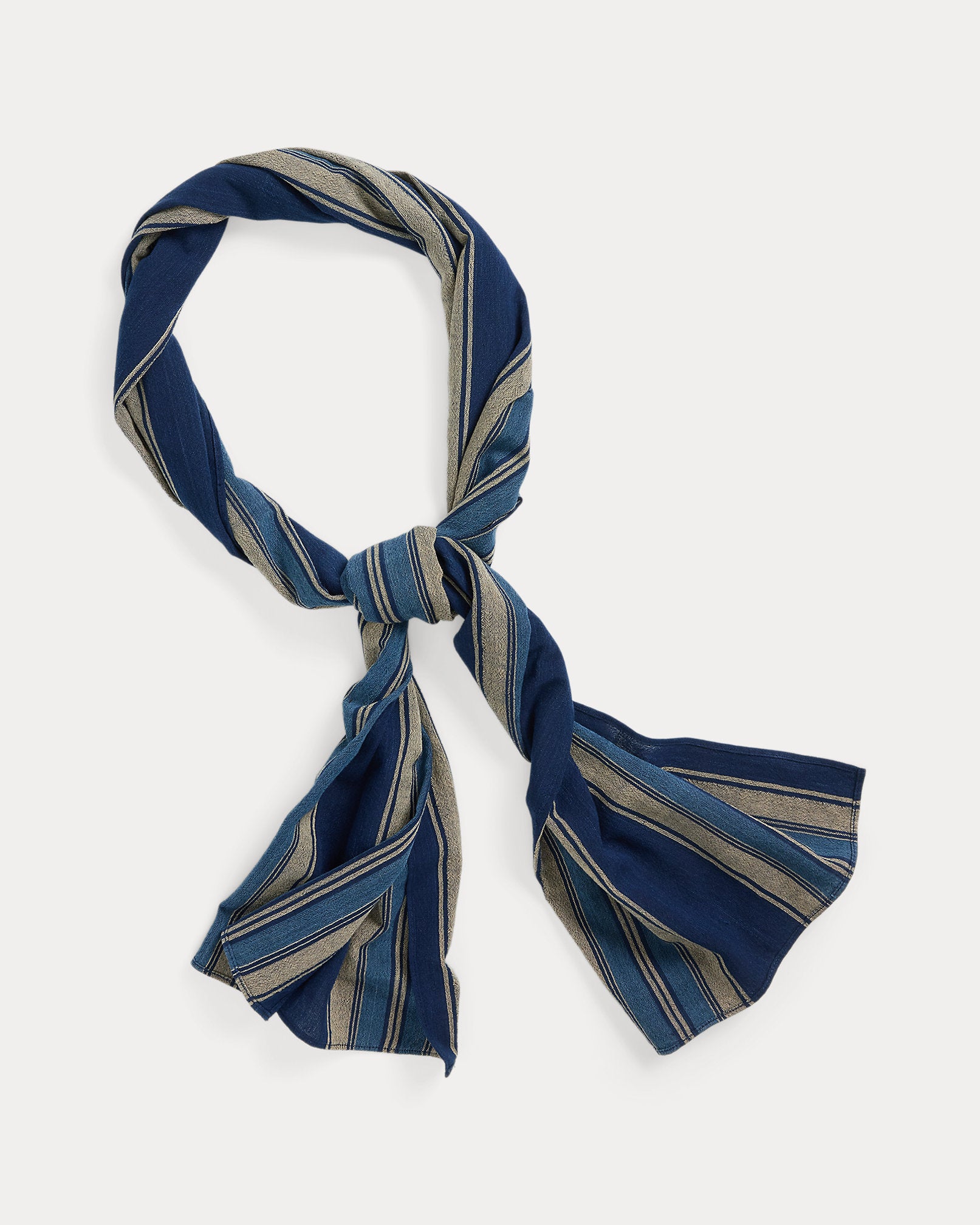 RRL Handwoven Striped Cotton Scarf