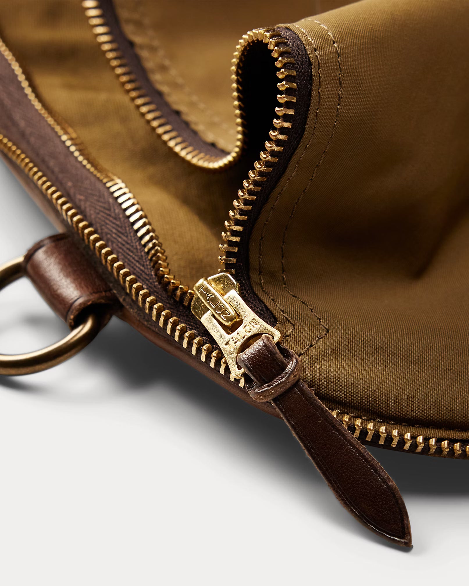 RRL Leather-Trim Oilcloth Garment Bag