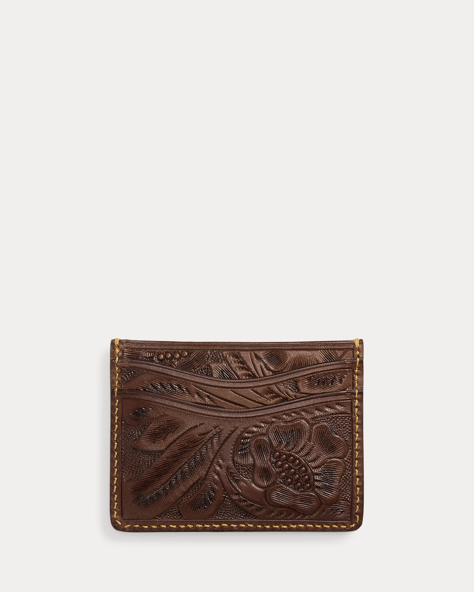 RRL Hand-Tooled Leather Card Case