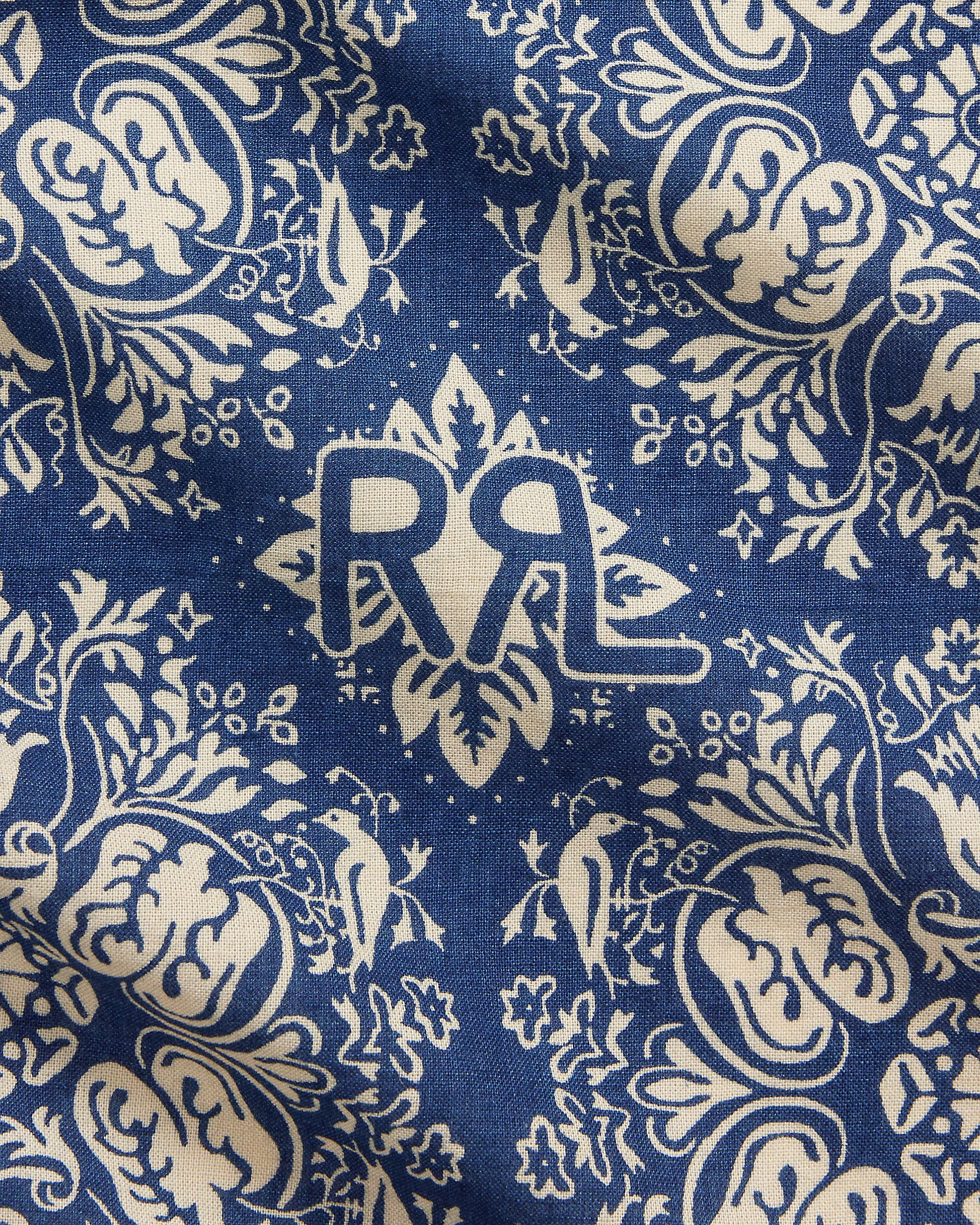Indigo Indigo Floral-Print Cotton Bandanna