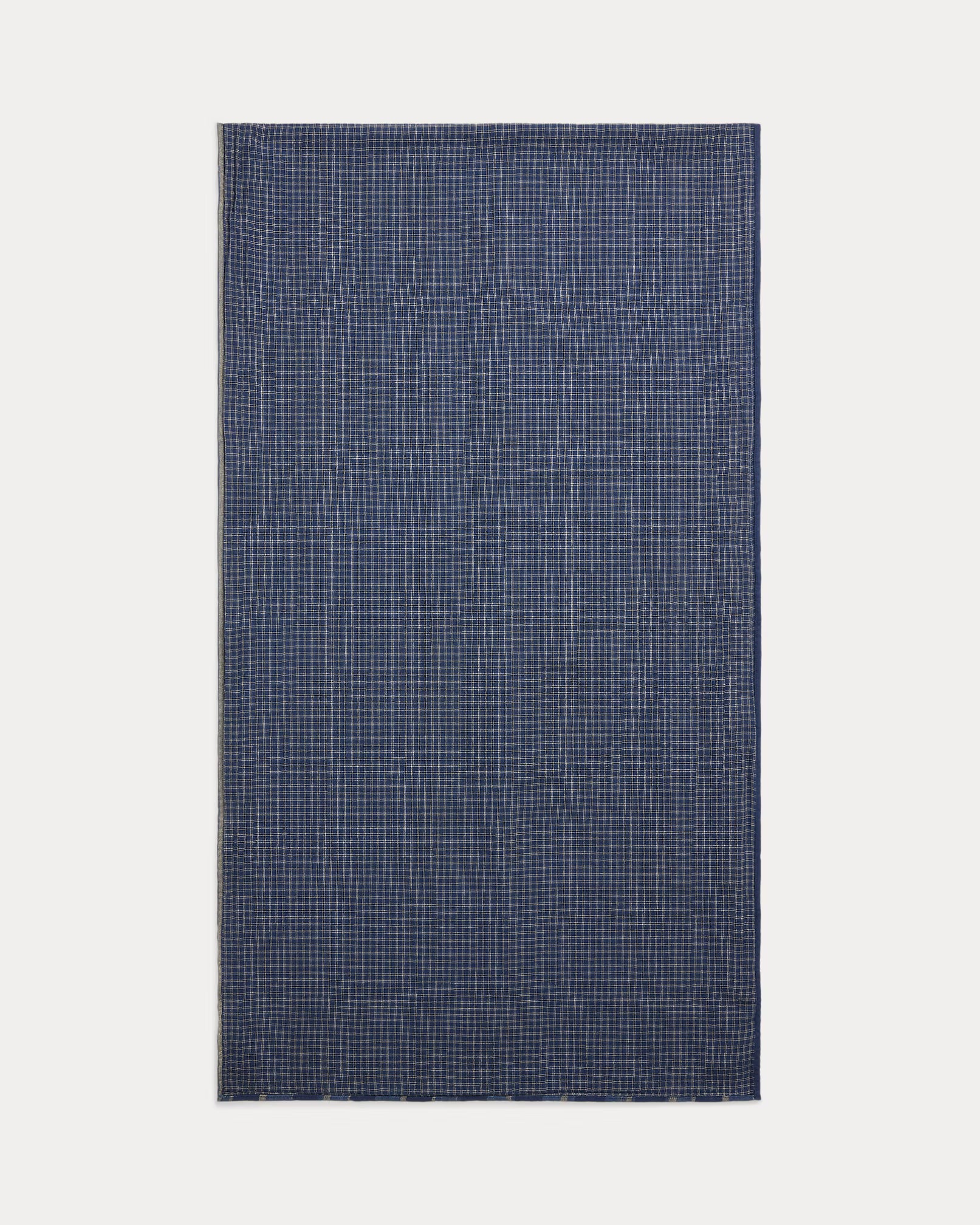 RRL Handwoven Indigo Striped Caspian Scarf