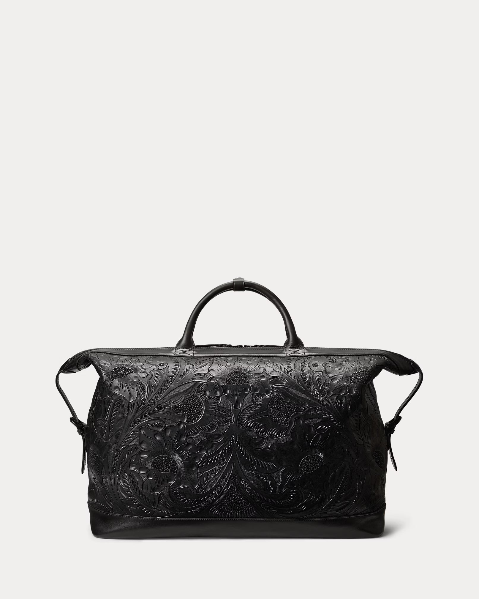 RRL Hand-Tooled Leather Weekender Bag