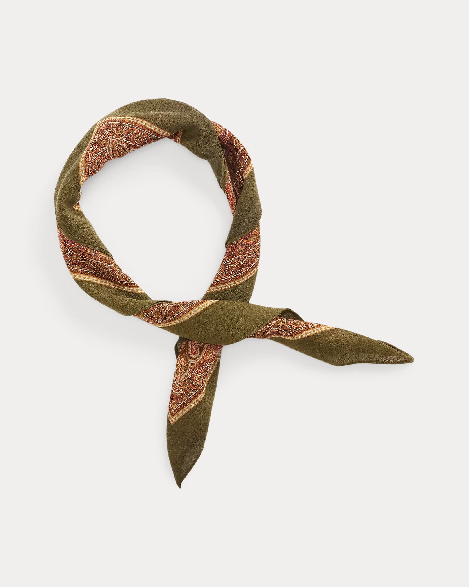 RRL Paisley Wool Gauze Scarf