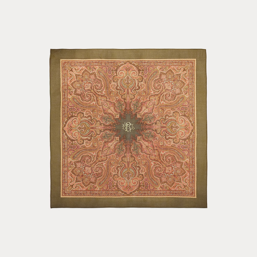 RRL Paisley Wool Gauze Scarf