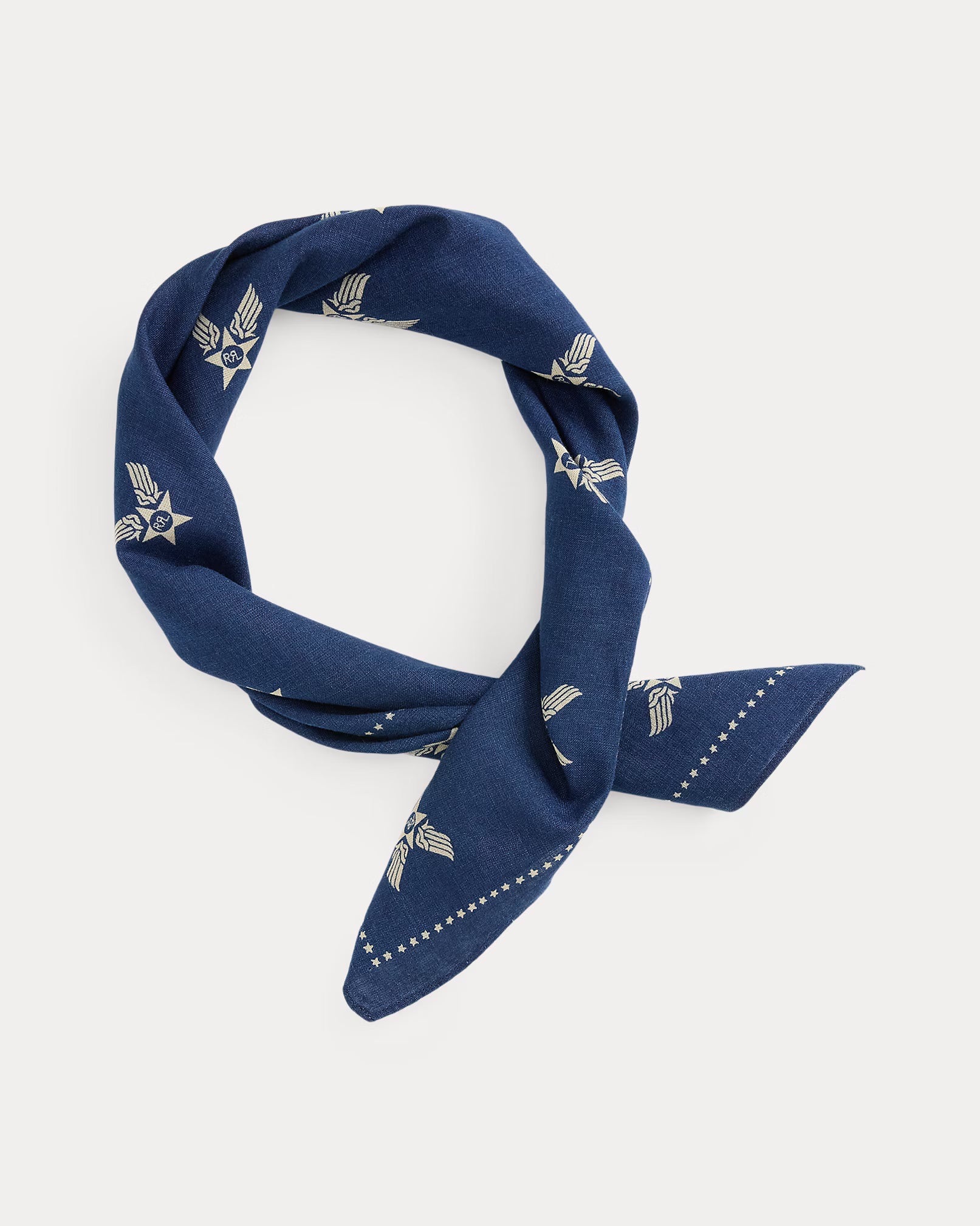 Winged-Logo Indigo Bandanna
