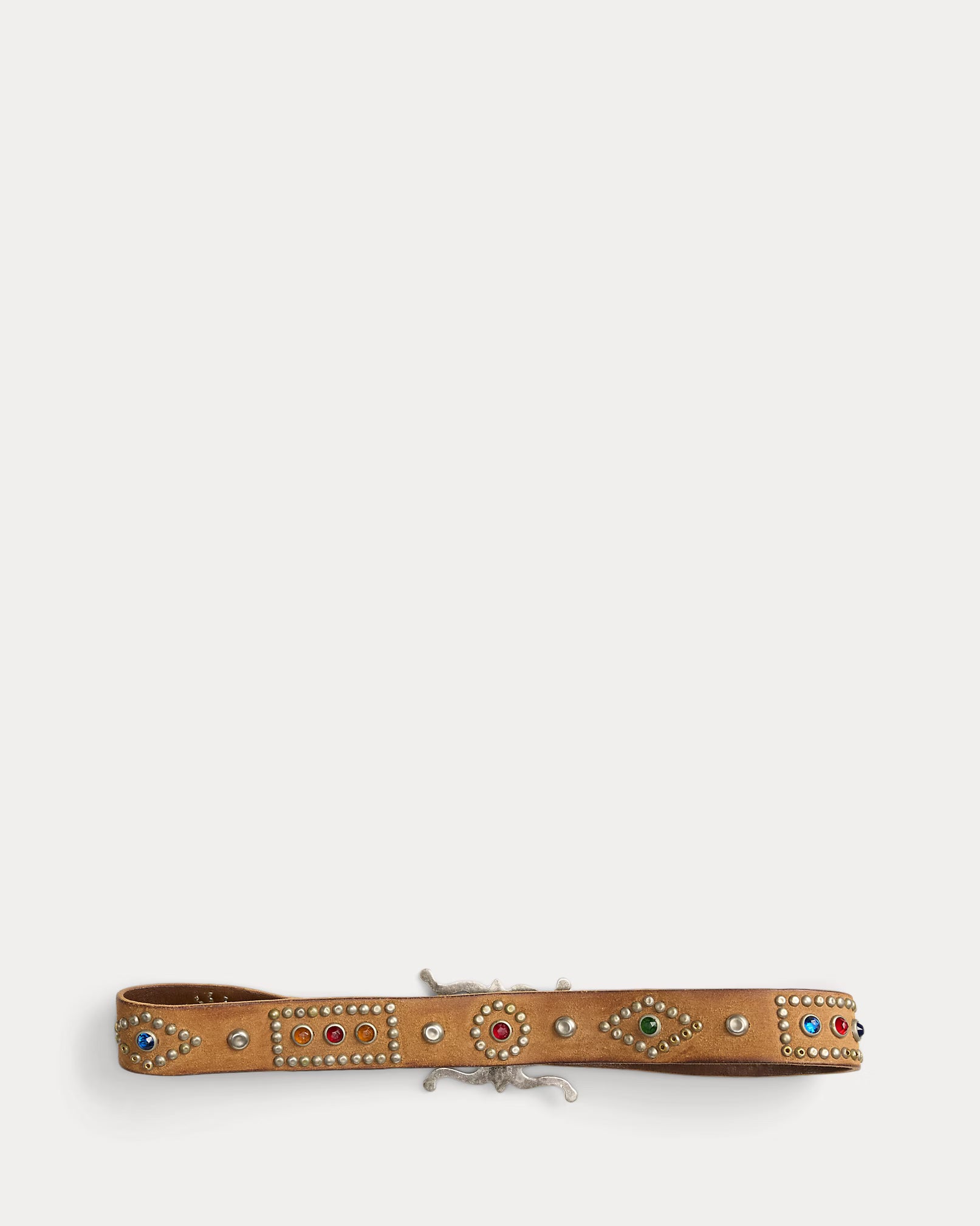 RRL Studded Roughout Suede Belt