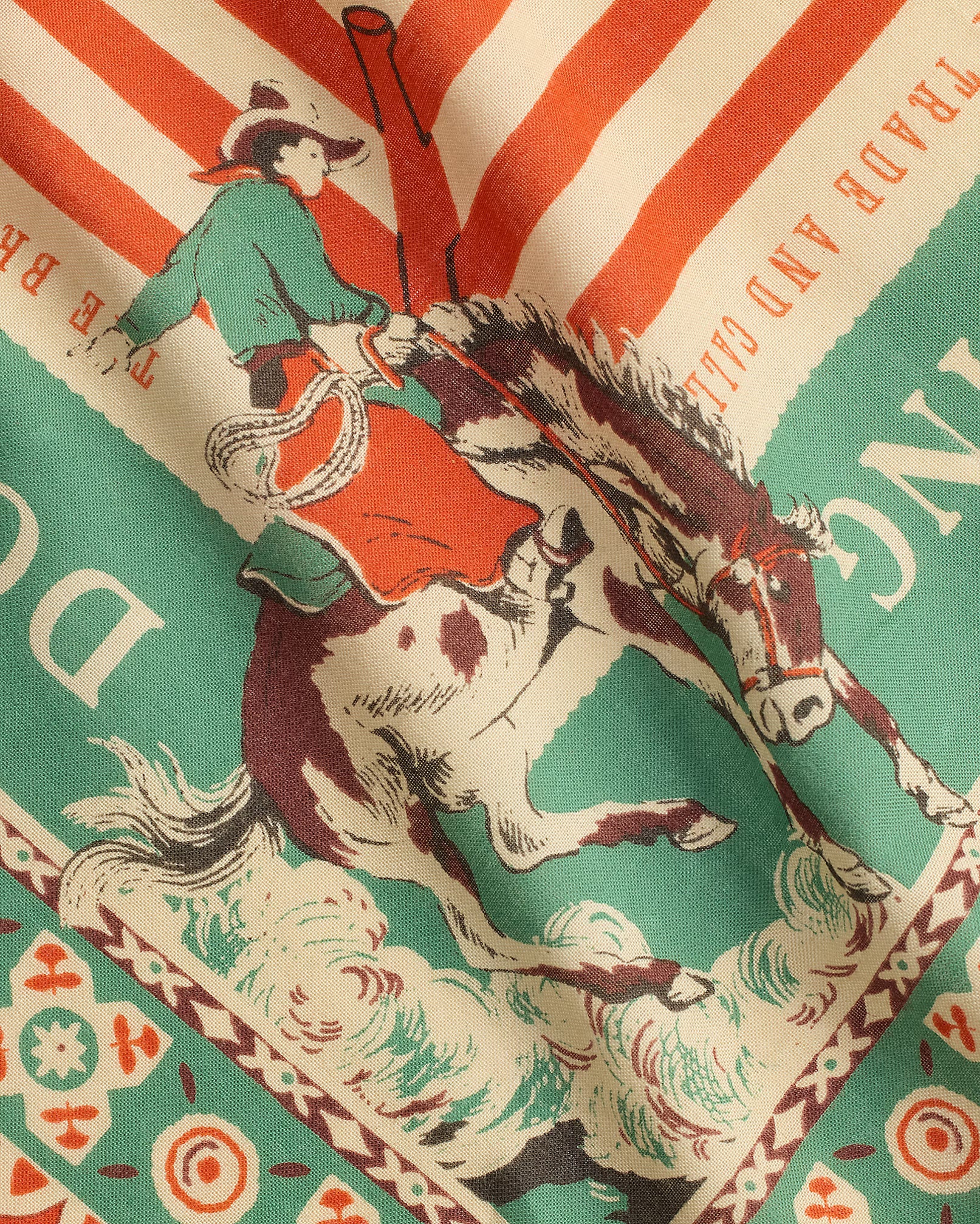 RRL Indigo Western-Print Cotton Bandana