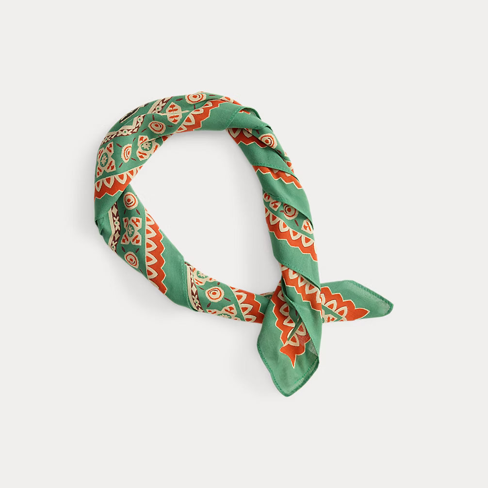 RRL Indigo Western-Print Cotton Bandana