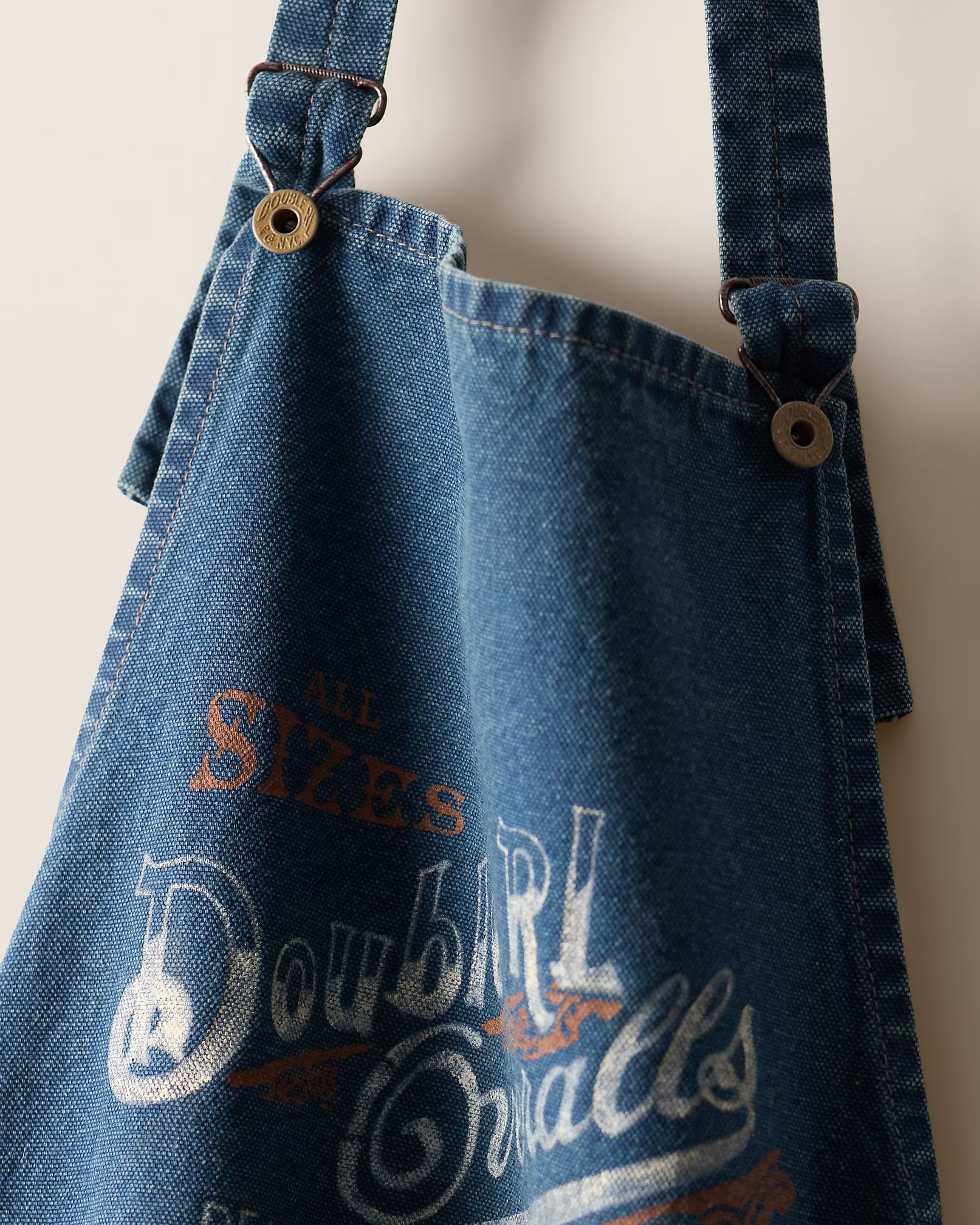 RRL Logo Indigo Canvas Apron