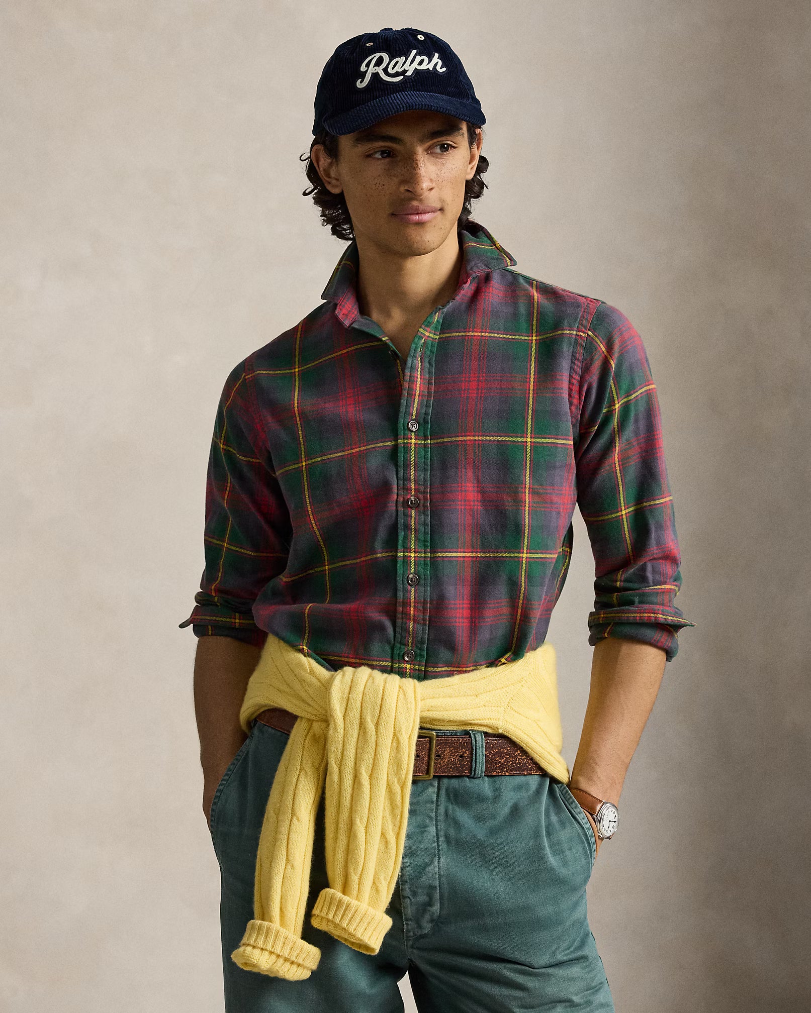 Classic Fit Plaid Flannel Shirt