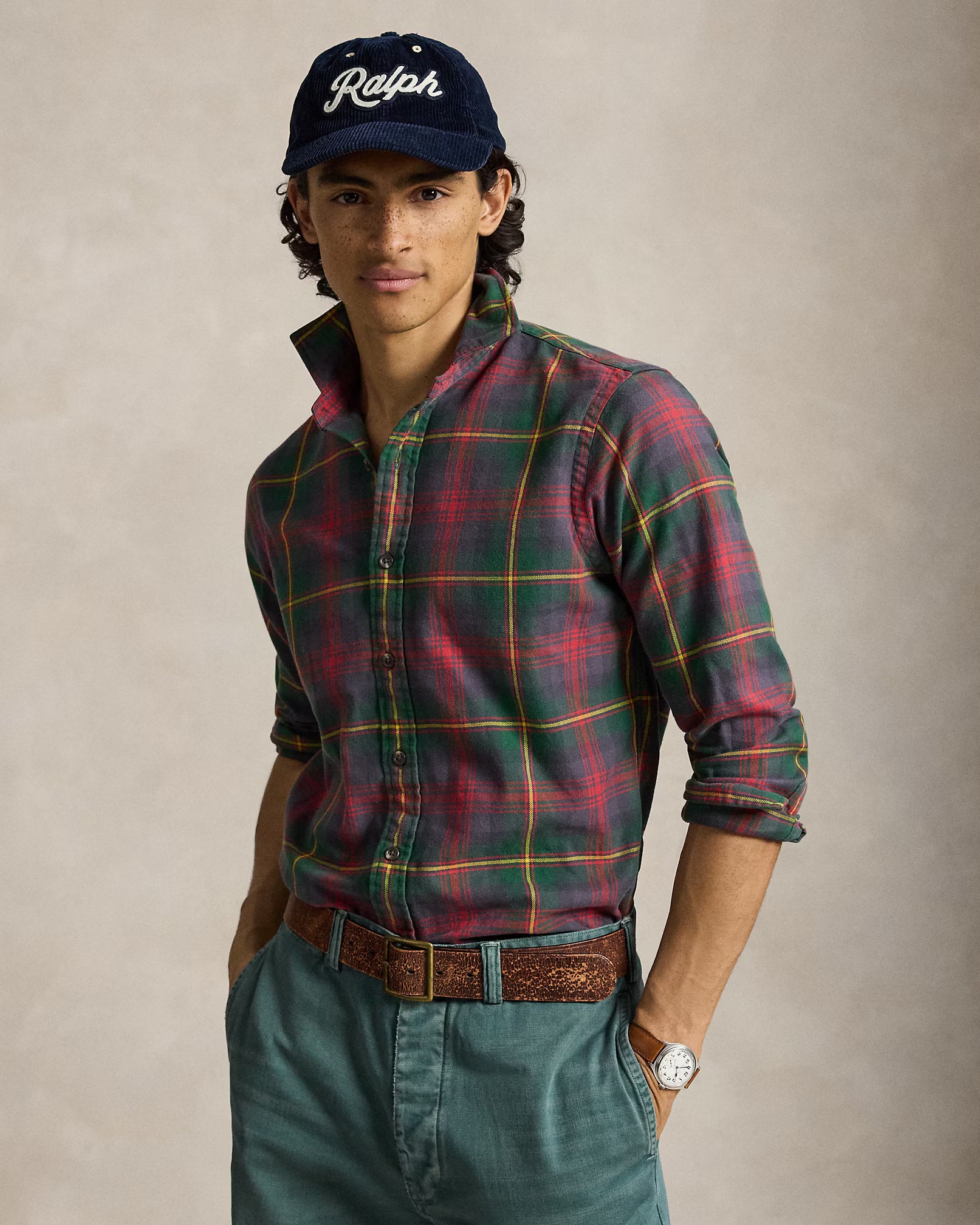 Classic Fit Plaid Flannel Shirt