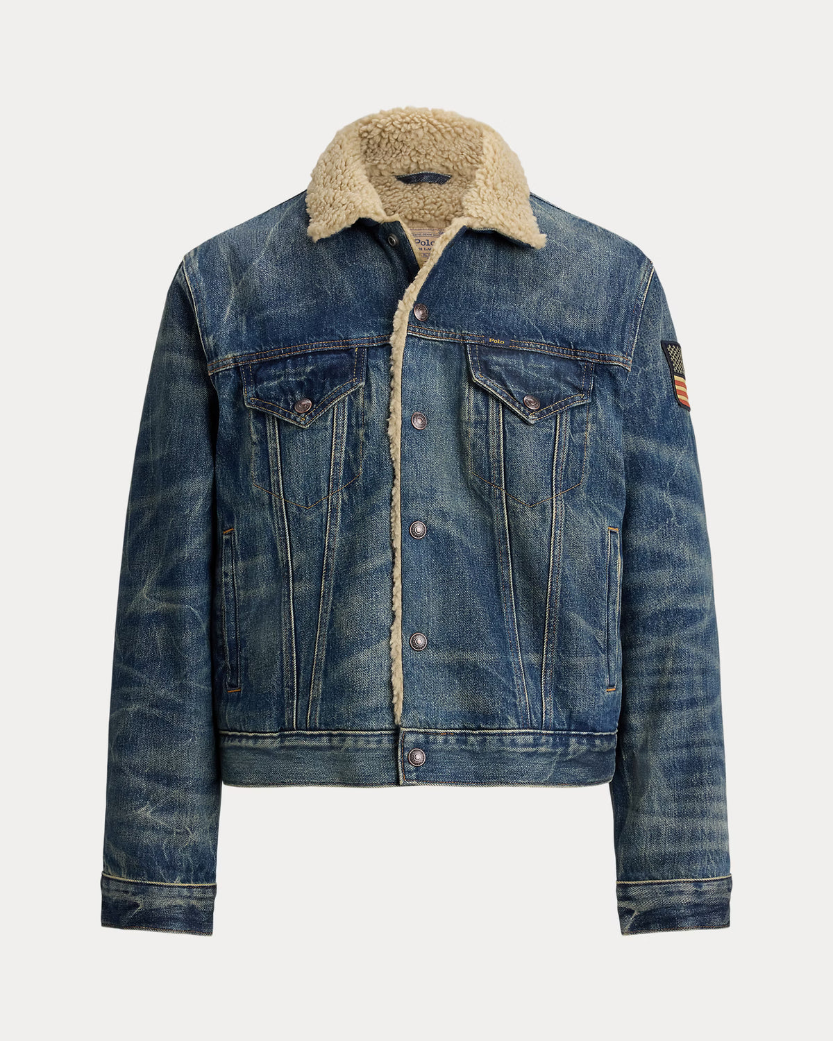 Fleece-Lined Denim Trucker Jacket