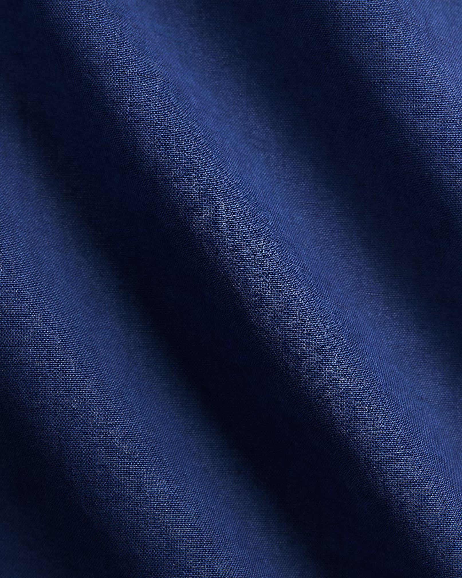 Classic Fit Linen-Silk-Cotton Workshirt - Indigo