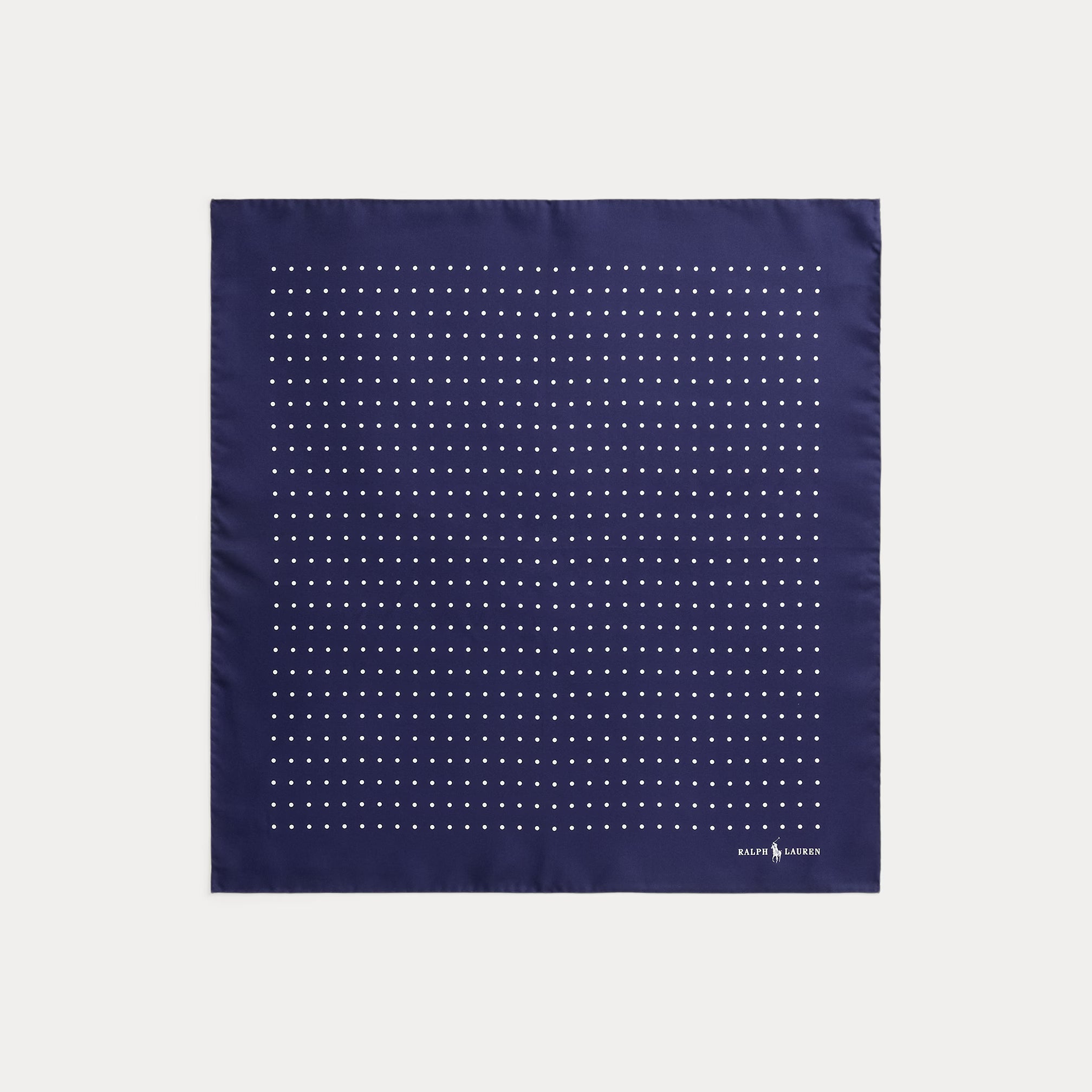 Polka-Dot Silk Twill Bandanna