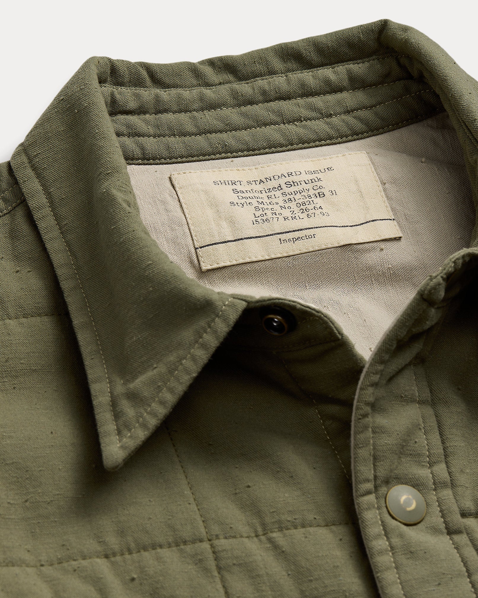 RRL Quilted Twill Shirt Jacket