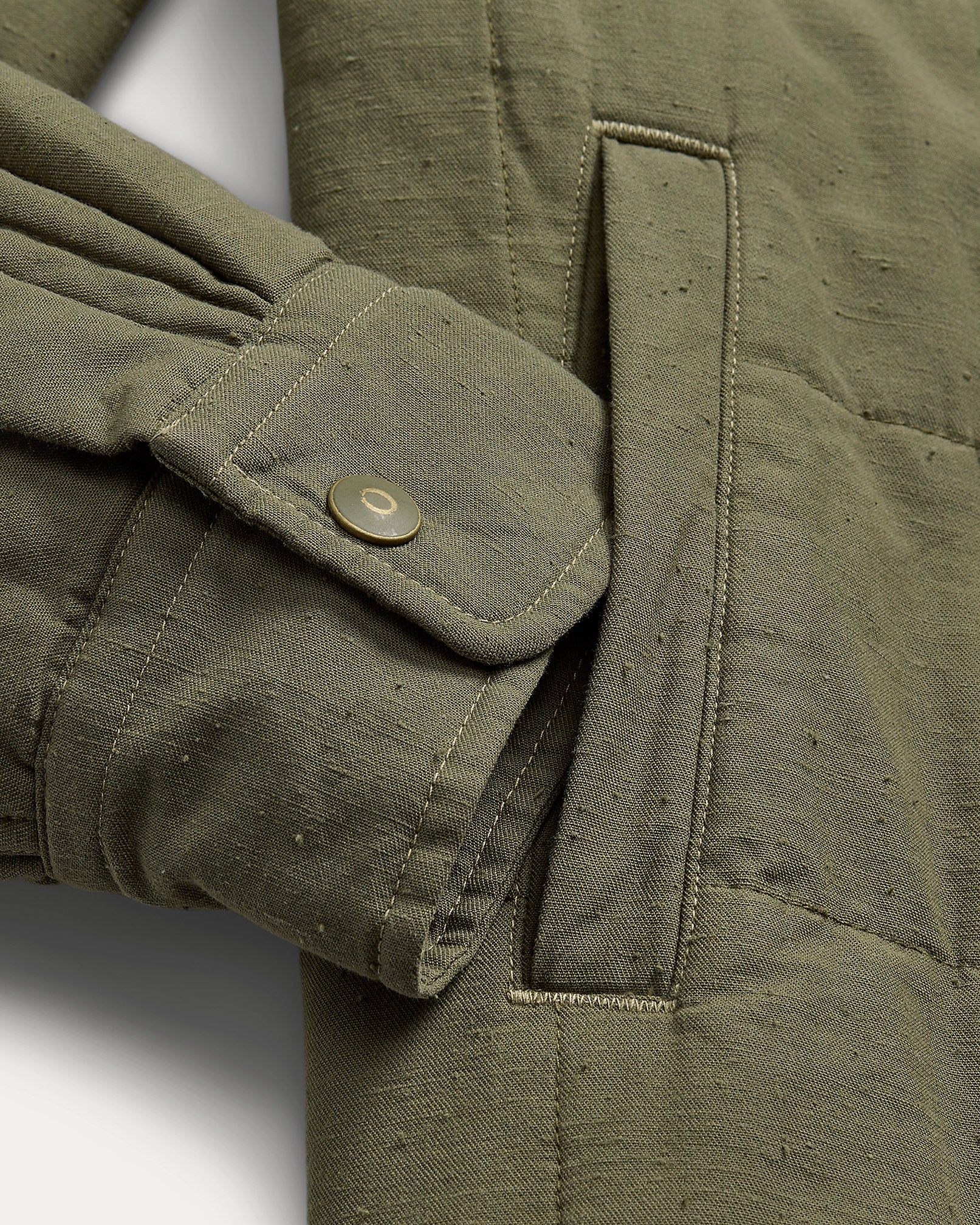 RRL Quilted Twill Shirt Jacket