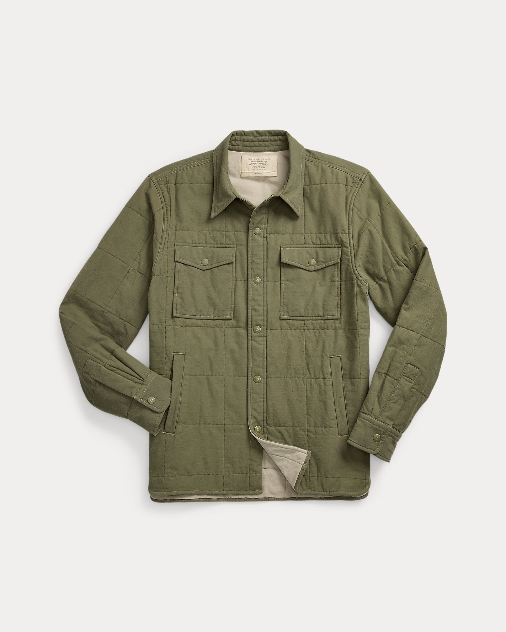 RRL Quilted Twill Shirt Jacket