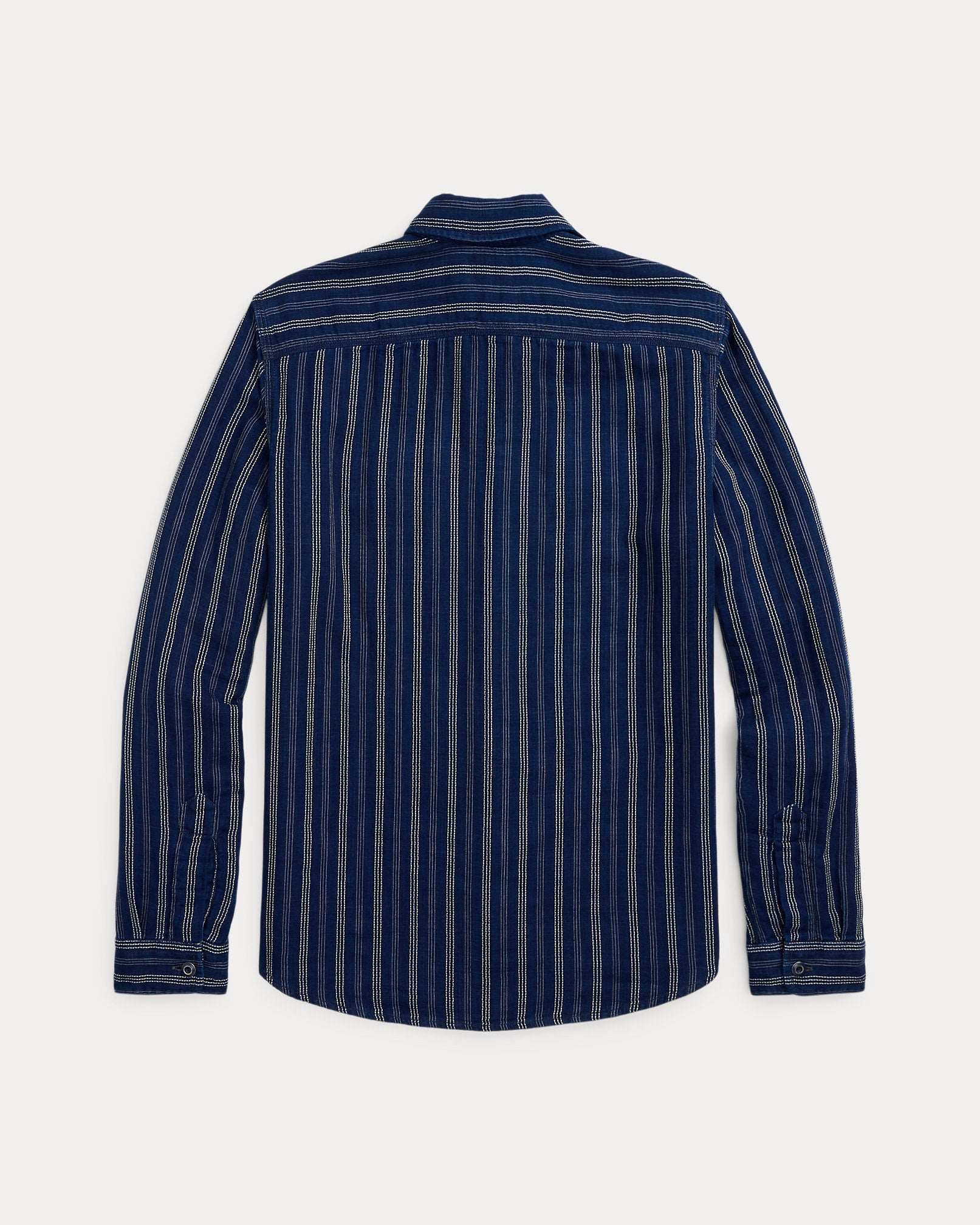RRL Indigo Striped Double-Faced Workshirt