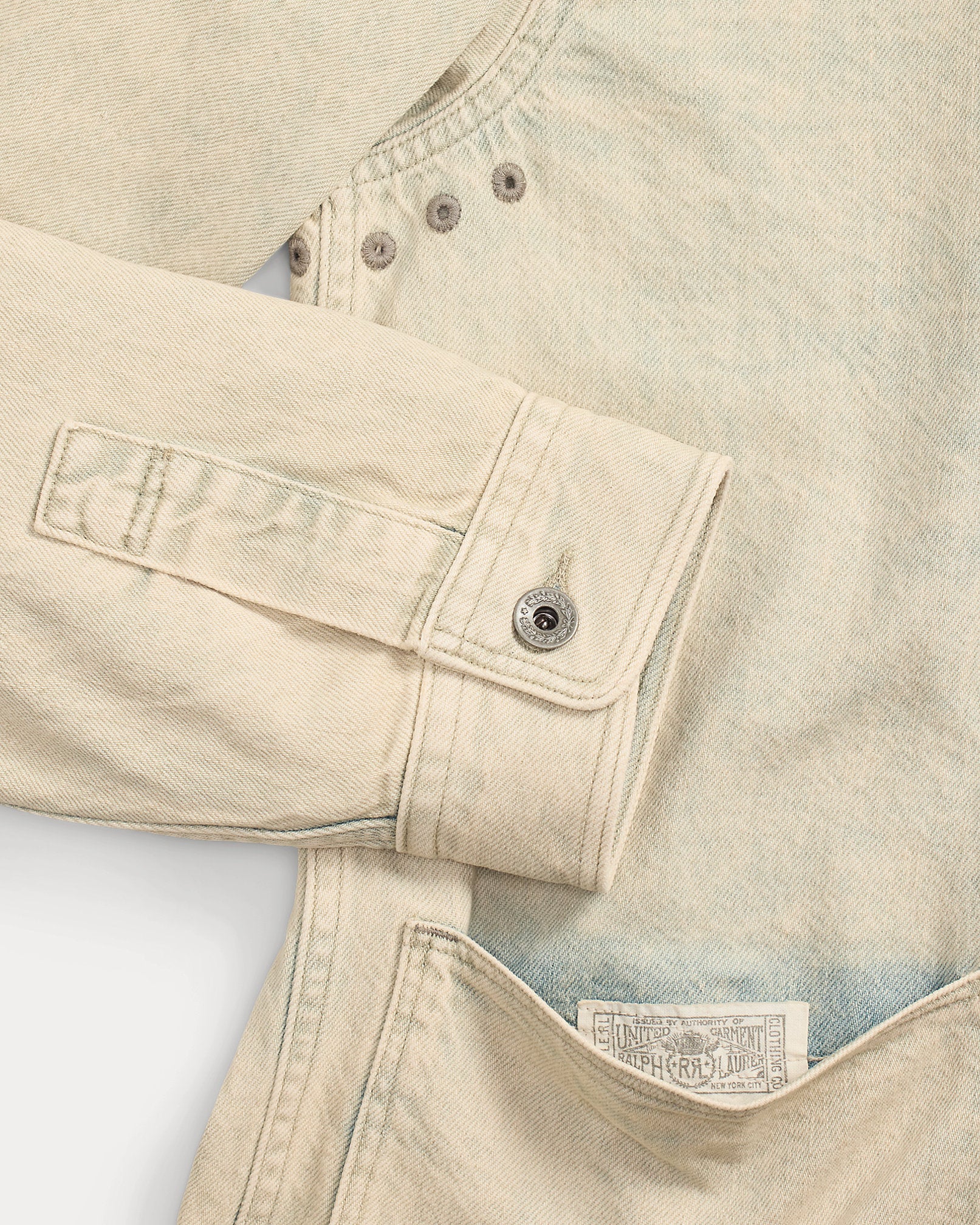 RRL Washed Indigo Selvedge Denim Overshirt