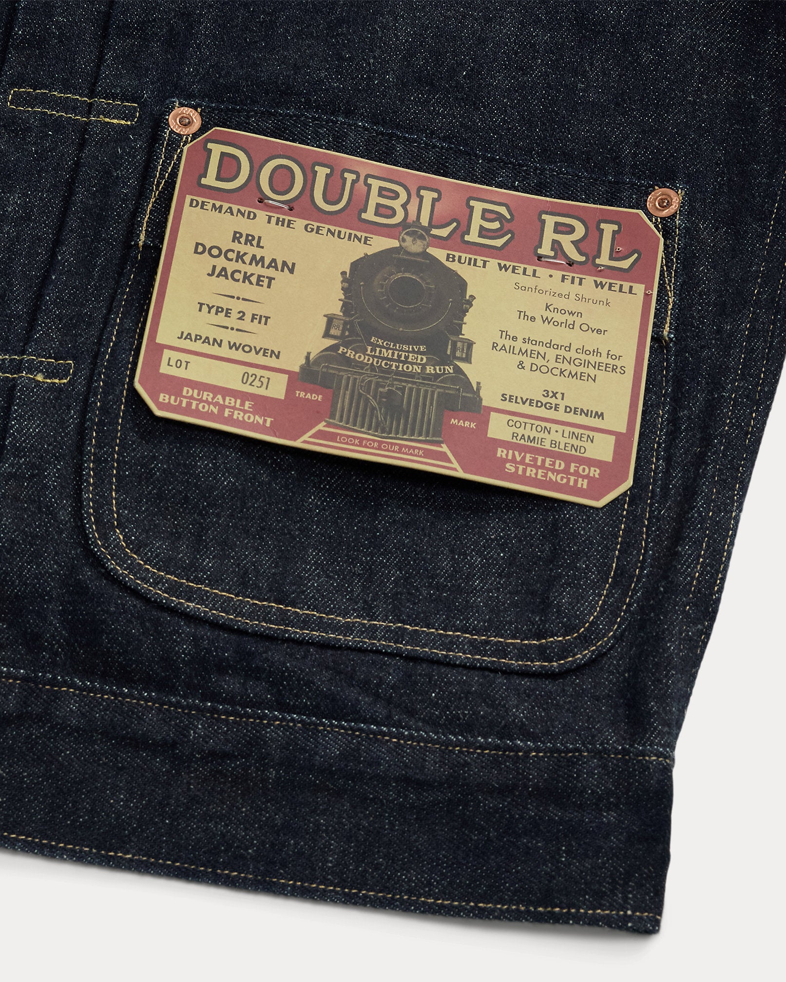 RRL Limited-Edition Embroidered Denim Jacket