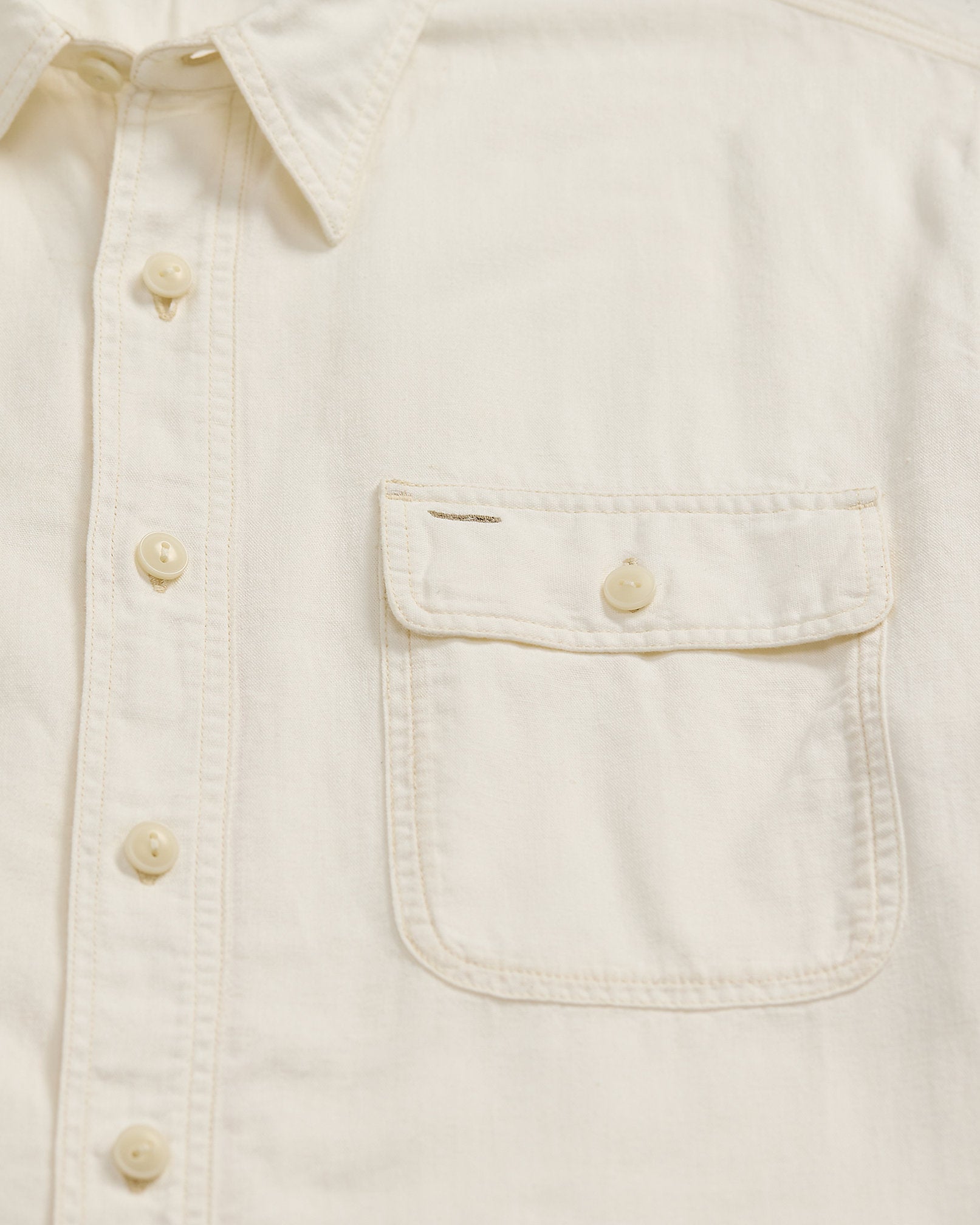 RRL Selvedge-Detailed Woven Workshirt - Natural