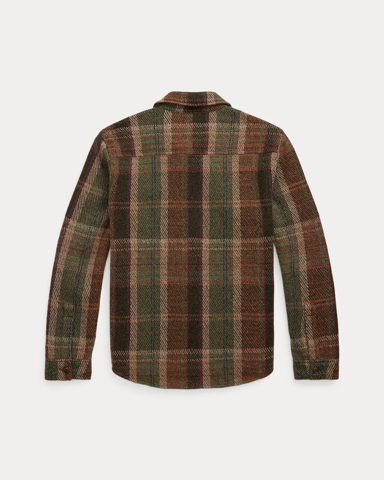 RRL Plaid Wool-Cashmere Workshirt Sweater