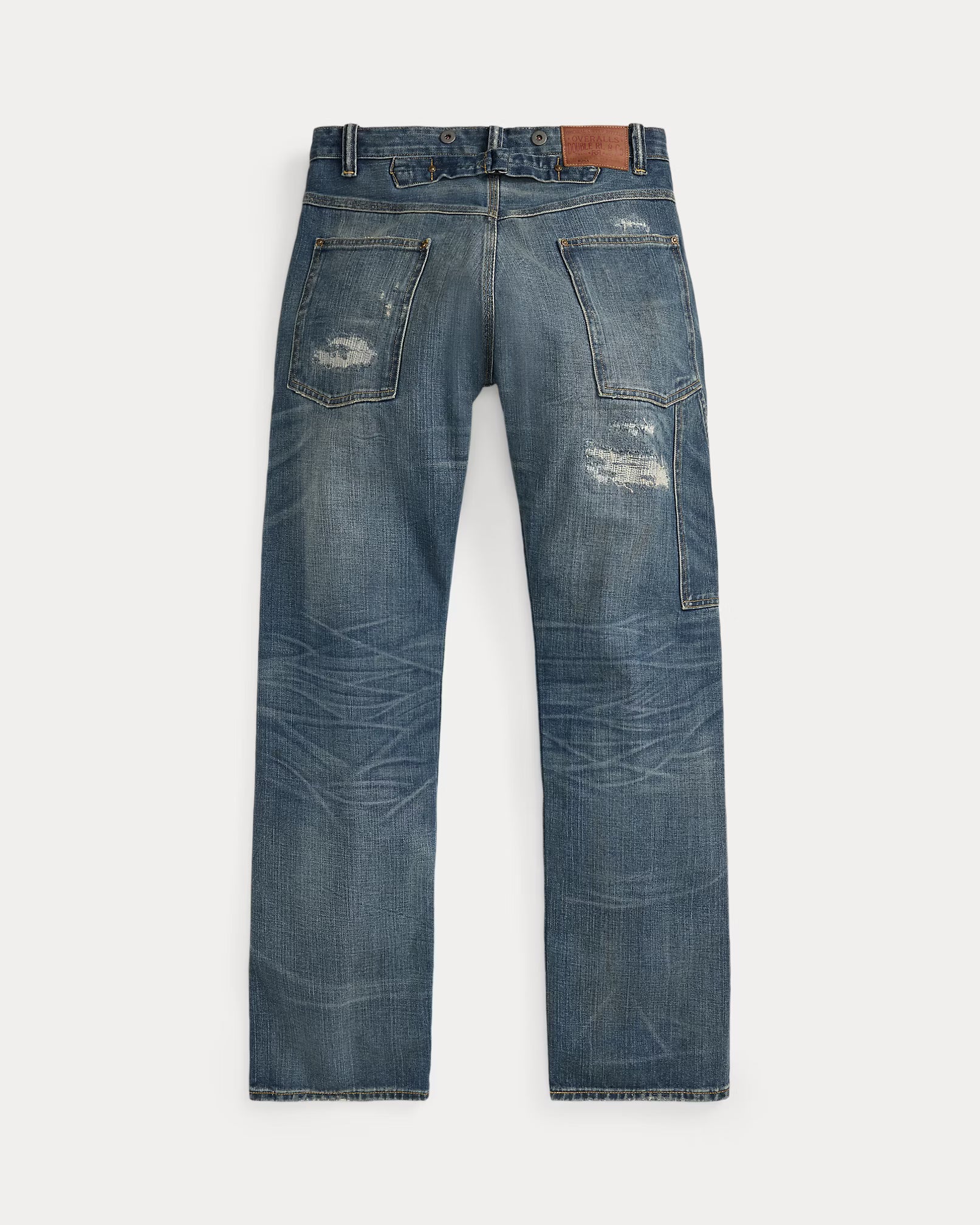 RRL Straight Fit Brayton Distressed Jean