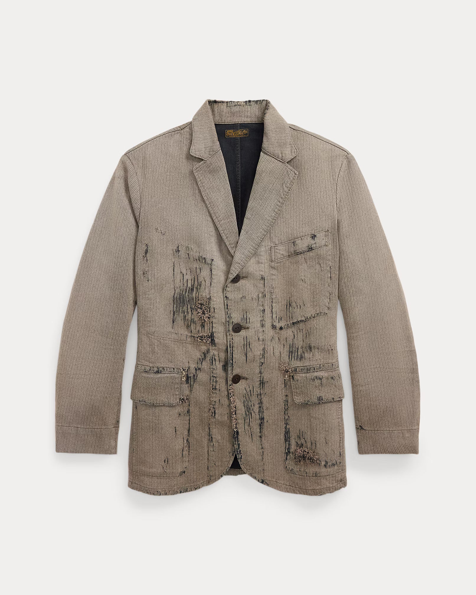 RRL Unconstructed Repaired Jaspé Sport Coat