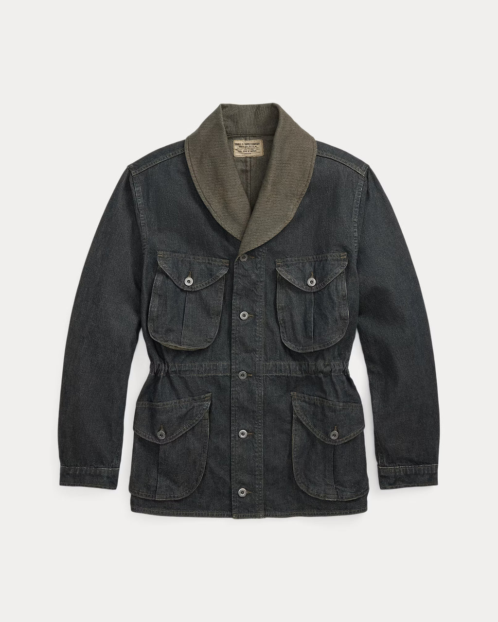 F*ラ様 RRL FIELD OILD COAT RRL Indigo Cotton-Linen Denim Field Coat