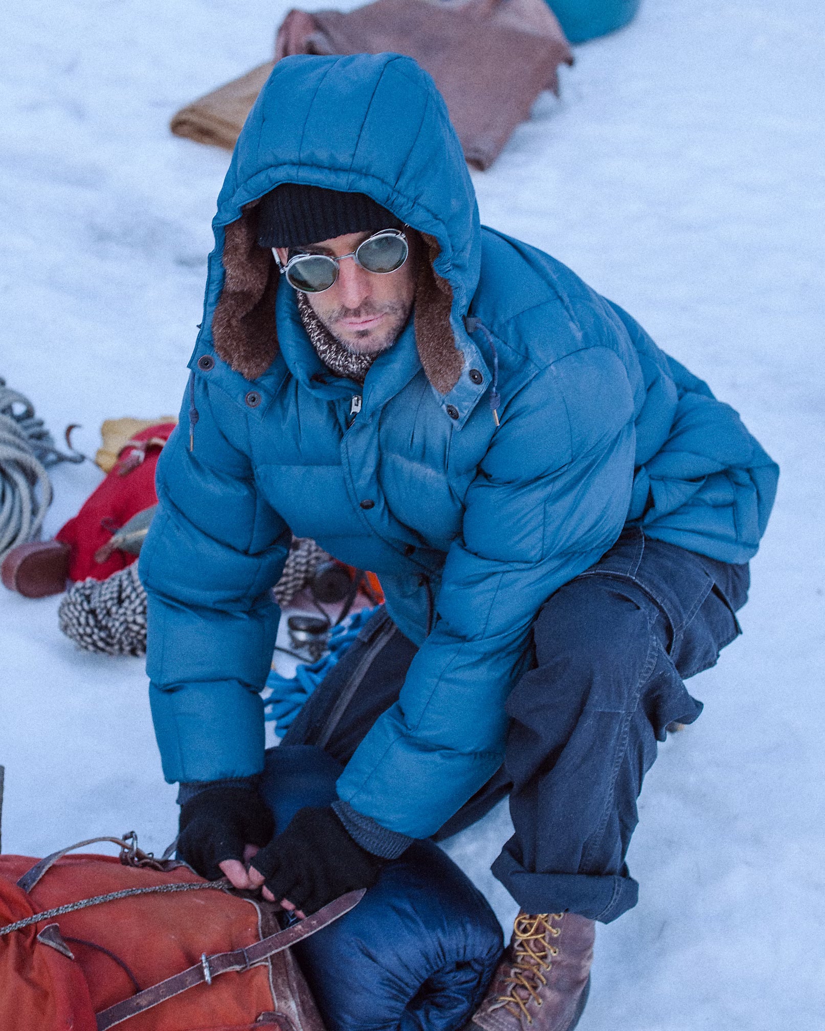 RRL Quilted Ripstop Hooded Jacket