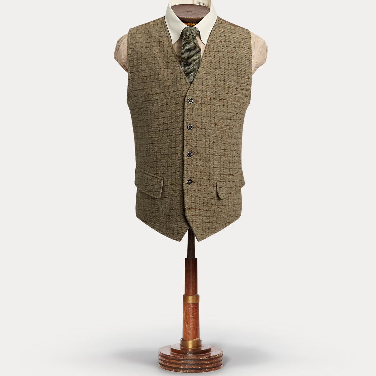 RRL Checked Wool Tweed Vest RRL Checked Wool Tweed Vest