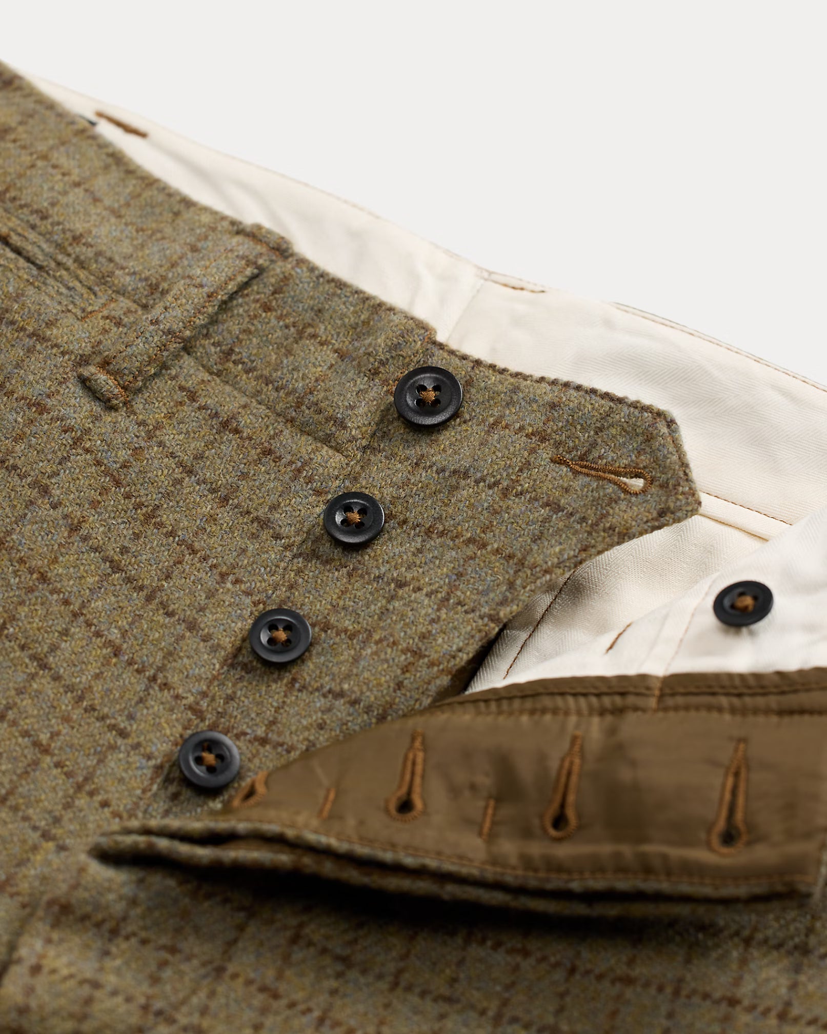 RRL Checked Wool Tweed Officer’s Pant