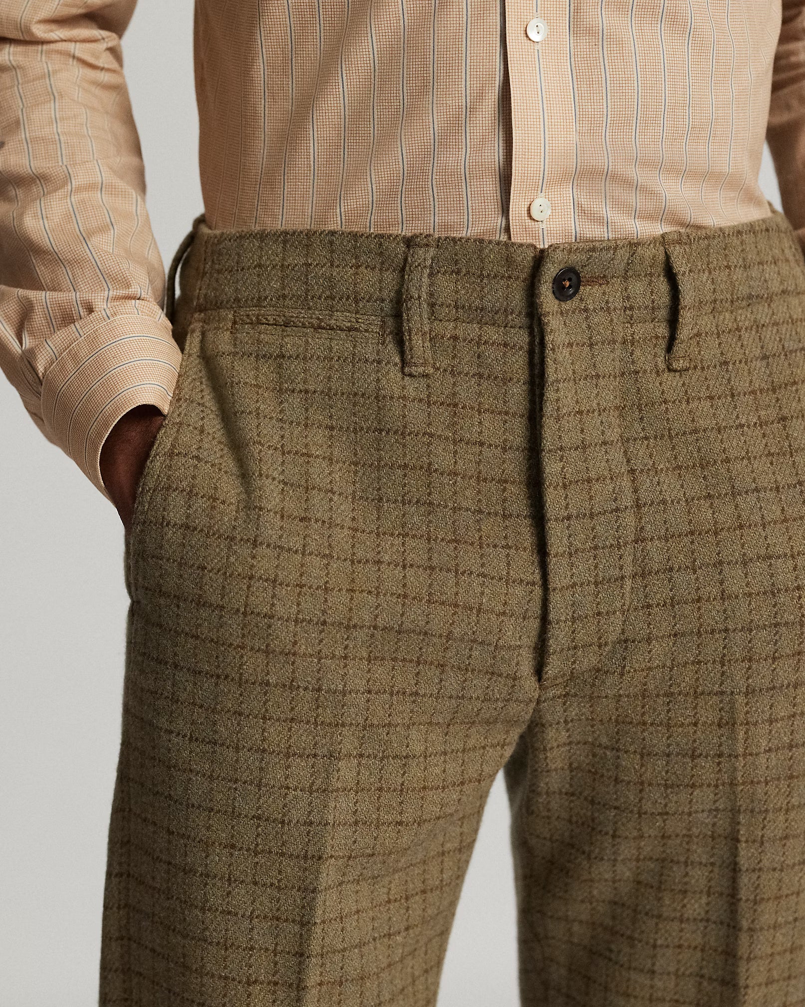 RRL Checked Wool Tweed Officer’s Pant