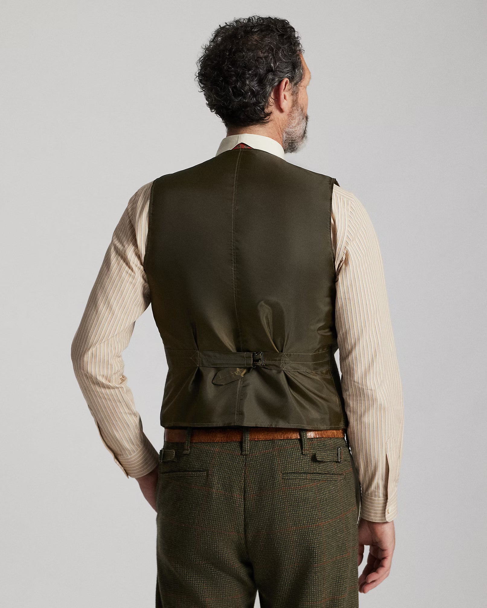 RRL Windowpane Wool Tweed Vest