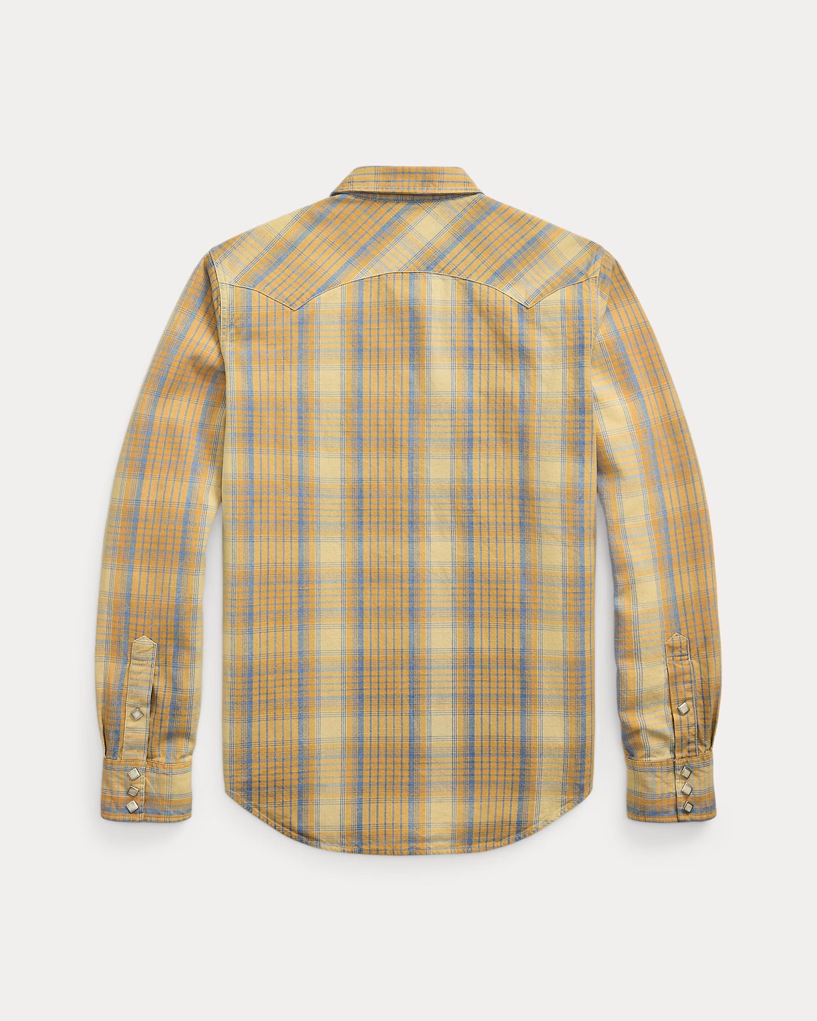 RRL Slim Fit Plaid Western Shirt