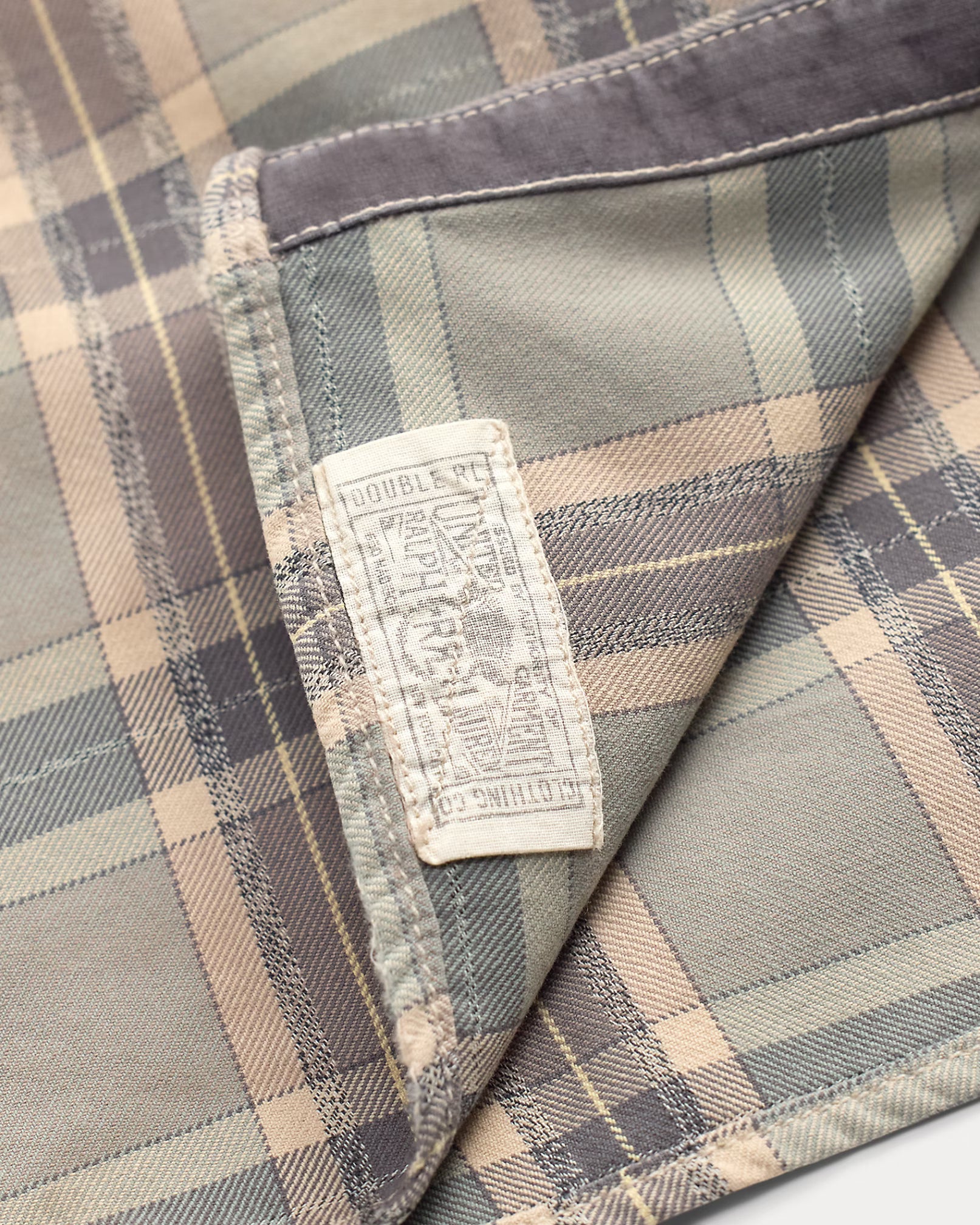 RRL Repaired Plaid Twill Workshirt
