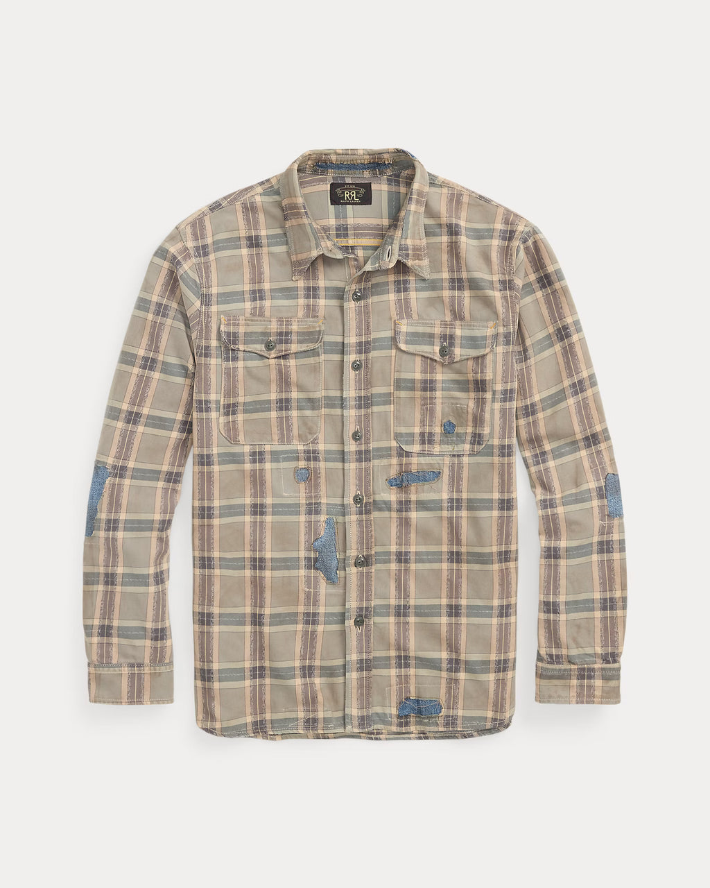 トップス RRL Flannel shirt RRL - Buffalo-Checked Cotton and Linen-Blend Flannel Shirt