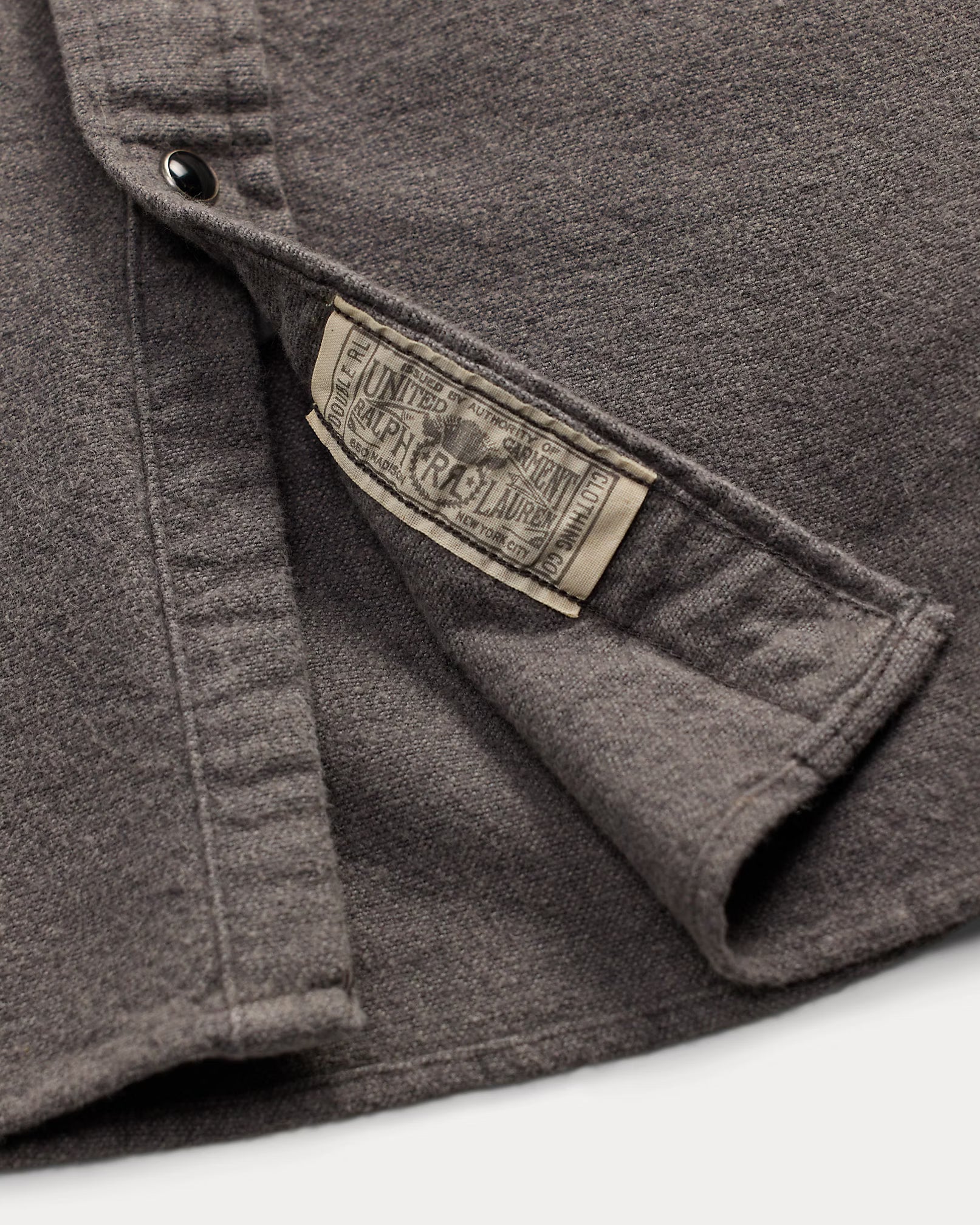 RRL Slim Fit Chamois Western Shirt