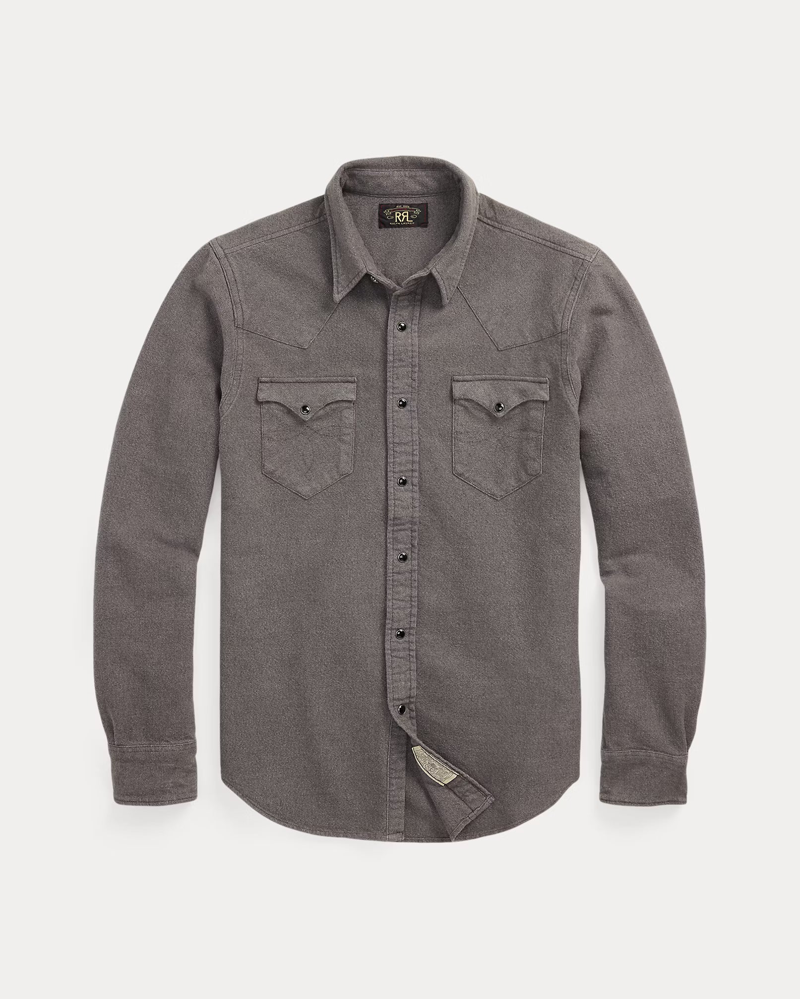 RRL Slim Fit Chamois Western Shirt