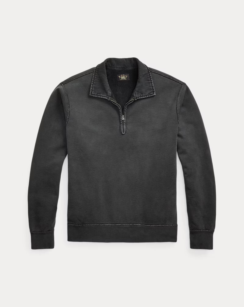 RRL French Terry Quarter-Zip Pullover