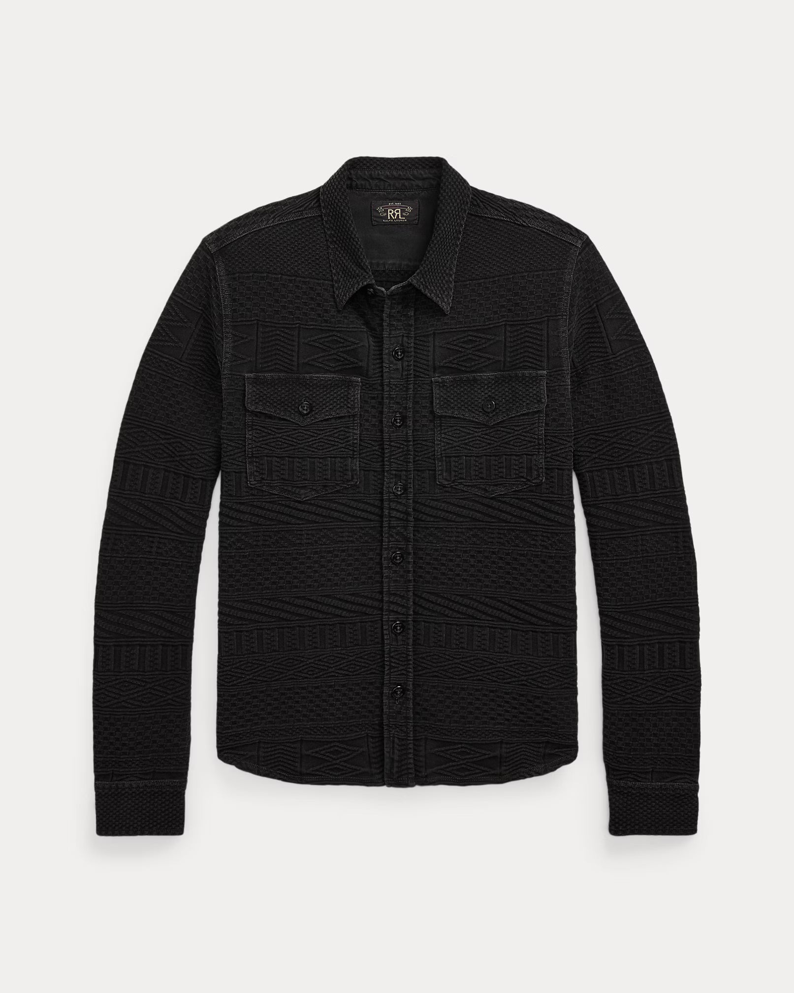RRL BLACK POLKA DOT WORK SHIRT チンストラップ RRL BLACK RRL BLACK POLKA DOT WORK SHIRT チンストラップ RRL BLACK