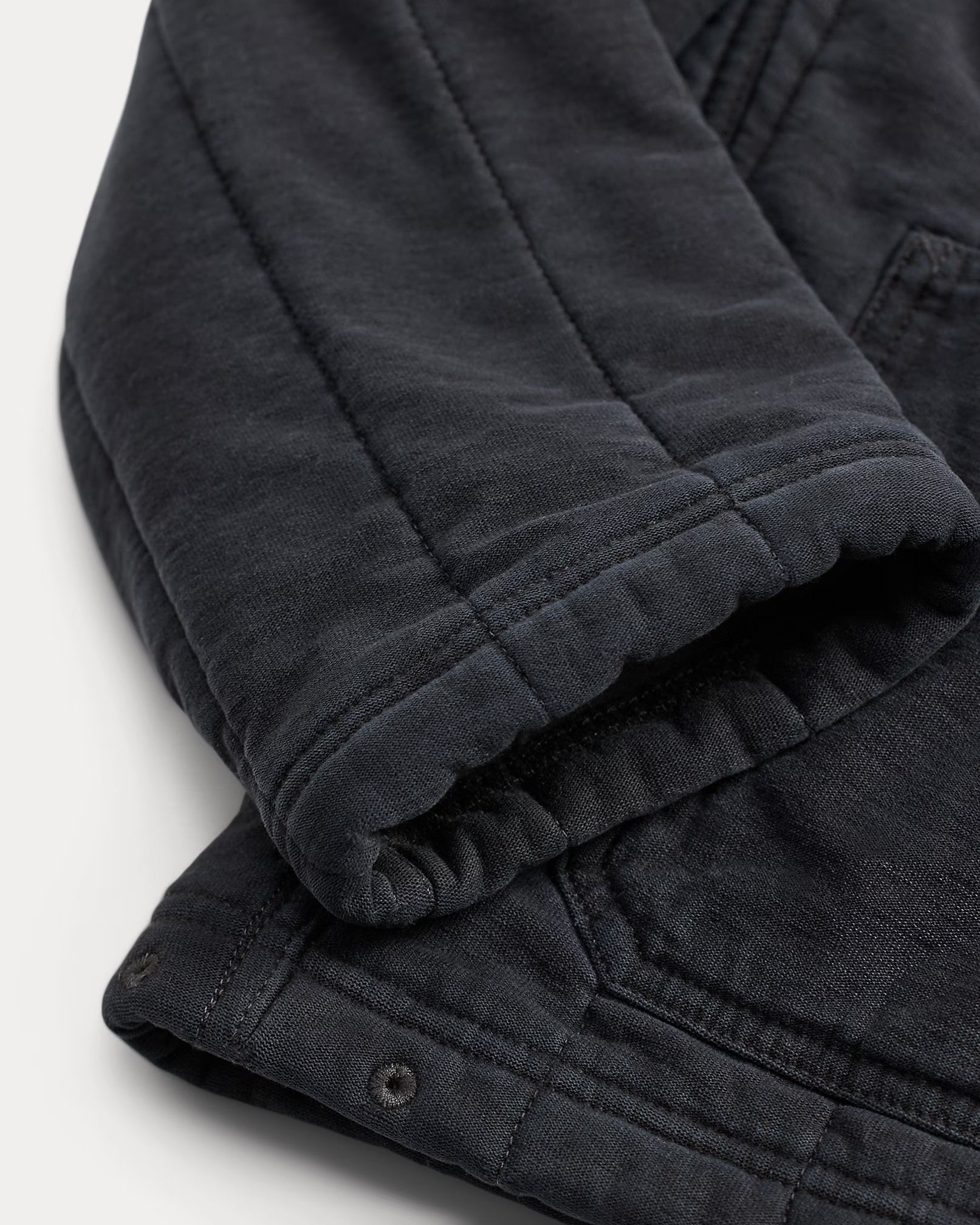 RRL Fleece-Collar Quilted Jersey Jacket