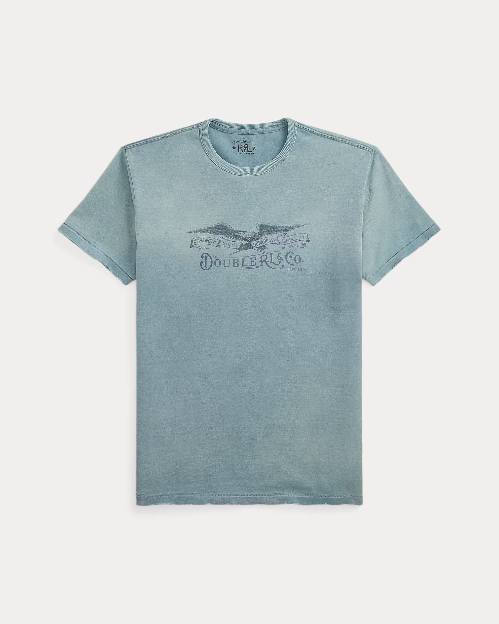 RRL Distressed Jersey Graphic T-Shirt